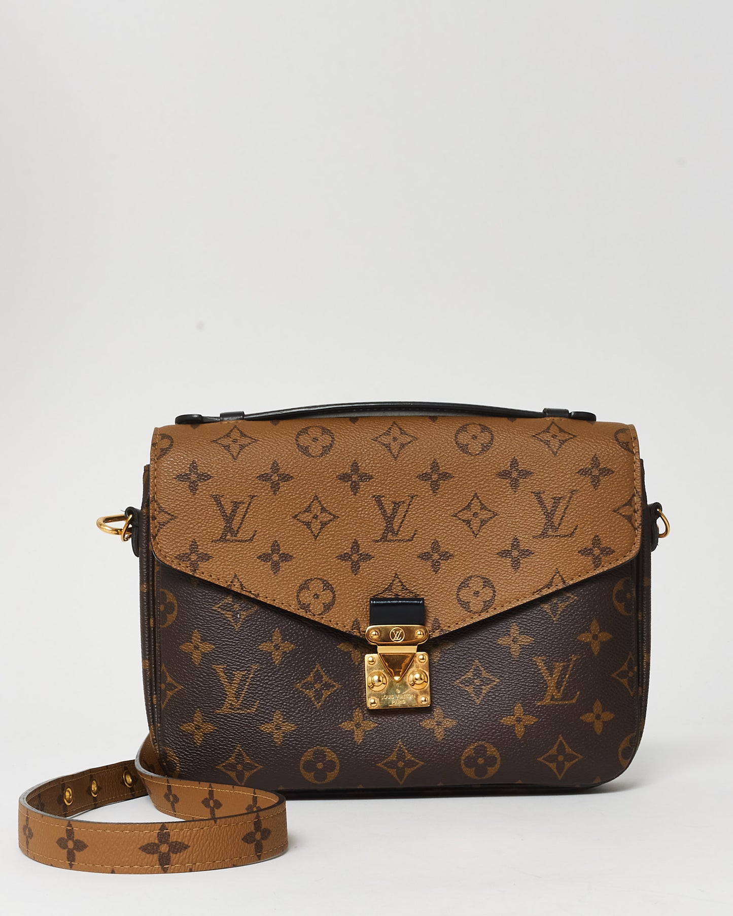 Louis Vuitton Reverse Monogram Coated Canvas Pochette Metis