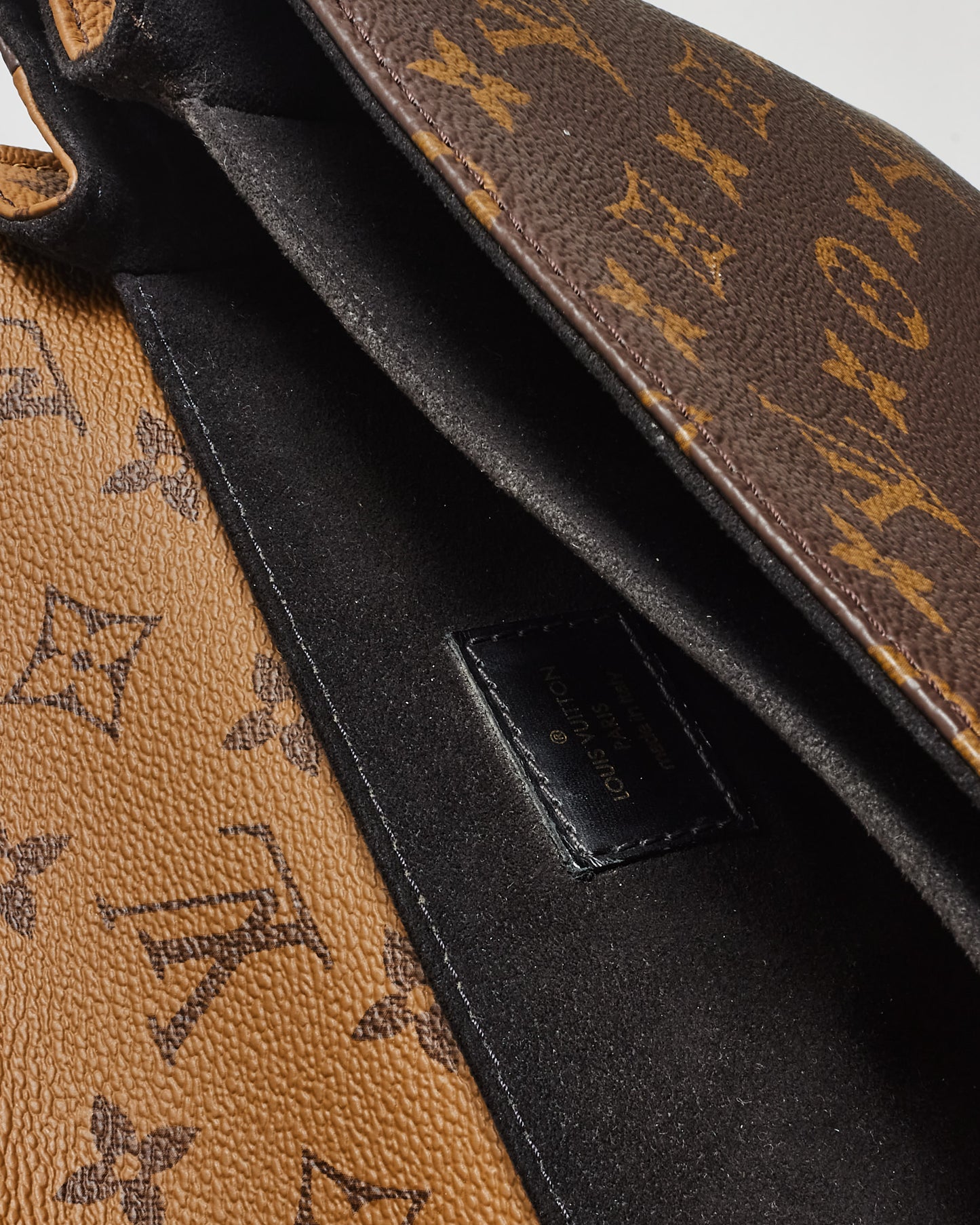 Louis Vuitton Reverse Monogram Coated Canvas Pochette Metis