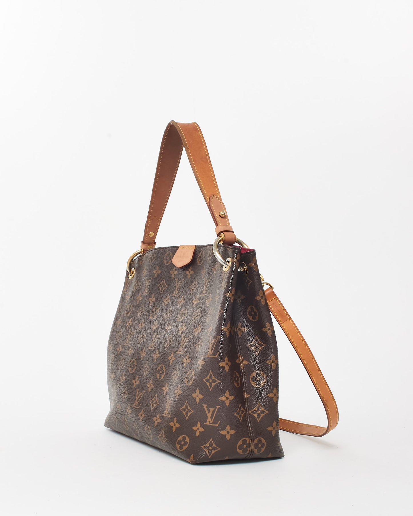 Louis Vuitton Monogram Coated Canvas Graceful PM Shoulder Bag W/Strap