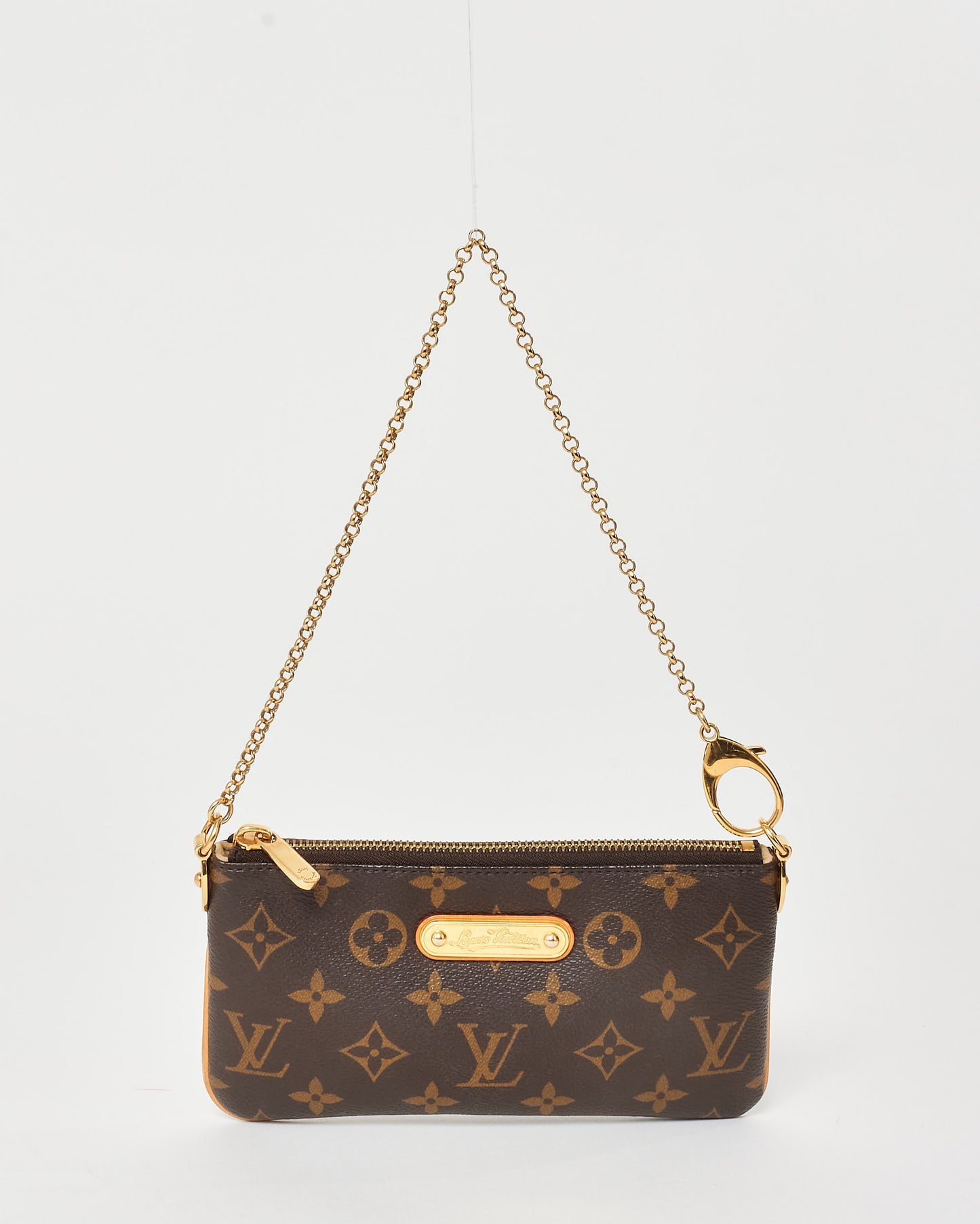 Louis Vuitton Monogram Coated Canvas Milla PM Clutch Bag