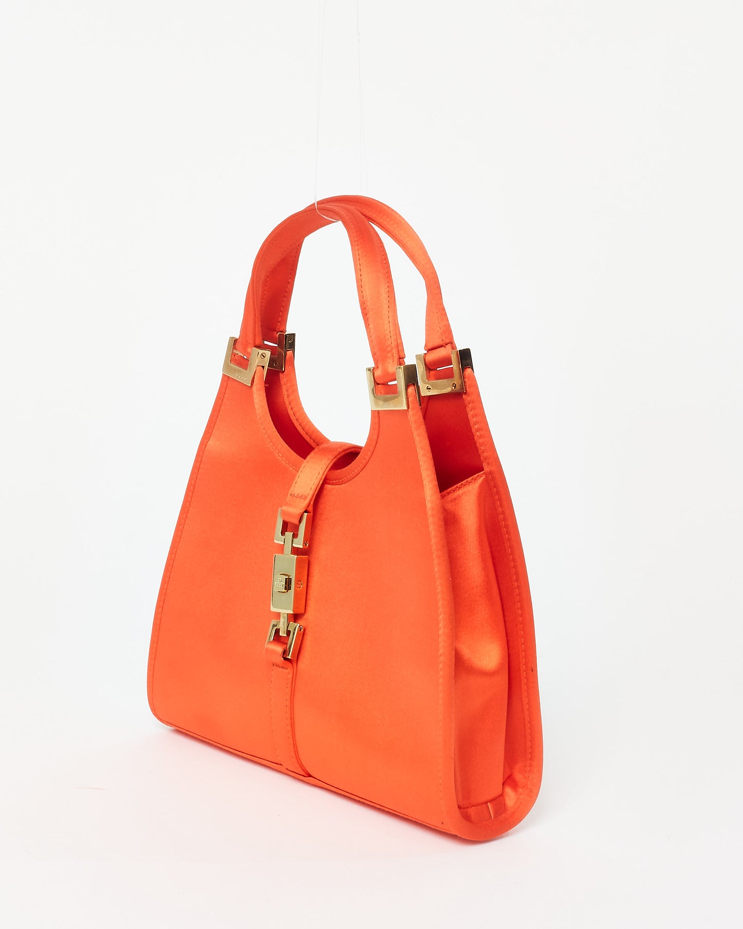 Gucci Vintage Orange Satin Mini Jackie Style Bag