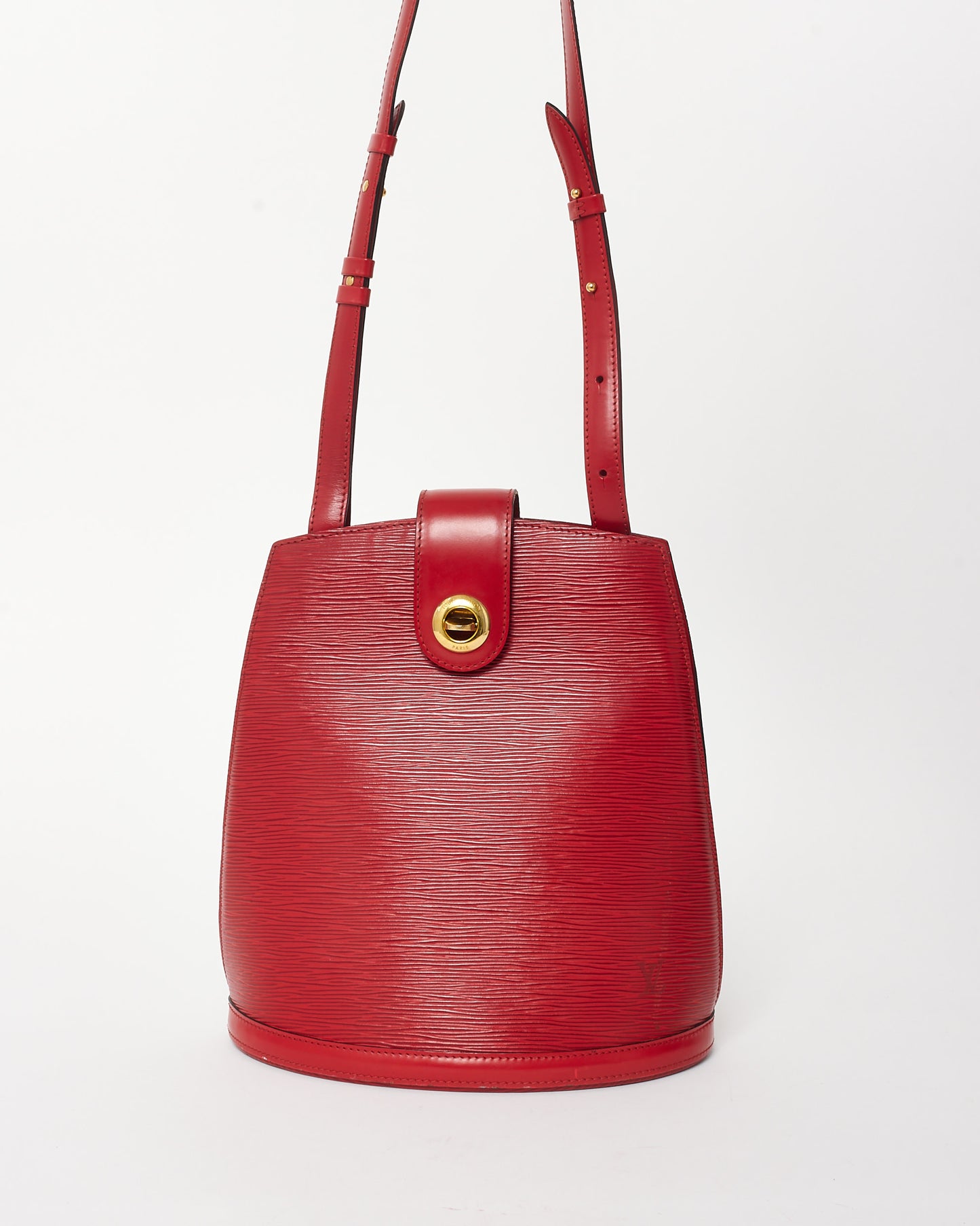 Louis Vuitton Red Epi Leather Cluny Crossbody Bag