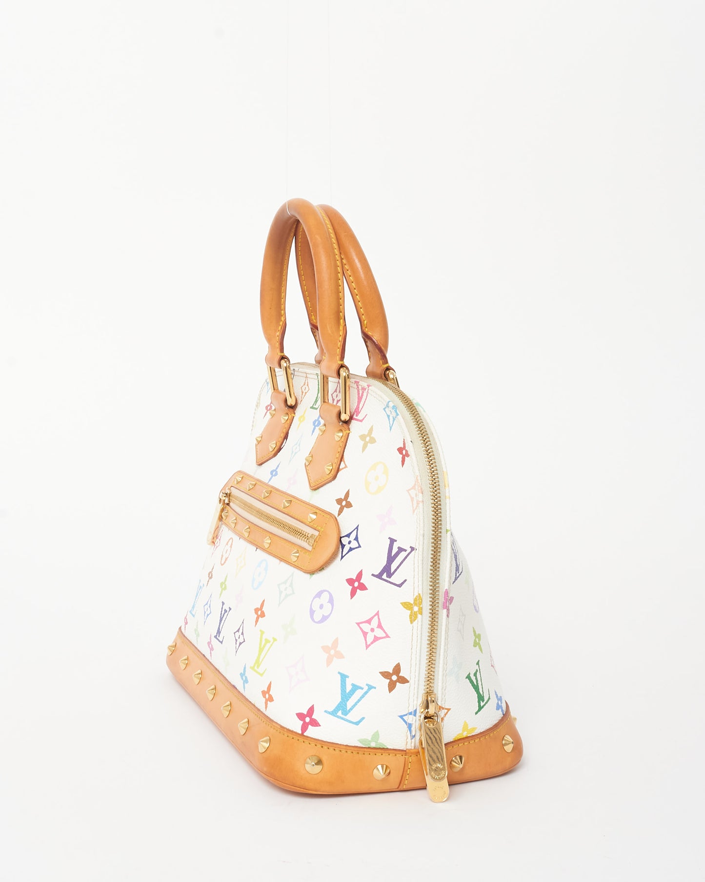 Louis Vuitton White 
Multi Monogram Murakami Coated Canvas Alma PM Bag