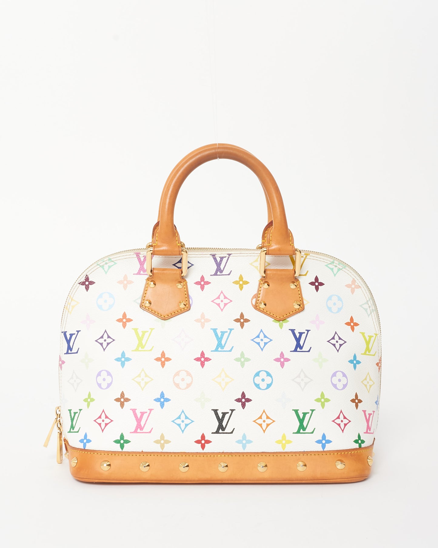 Louis Vuitton White 
Multi Monogram Murakami Coated Canvas Alma PM Bag