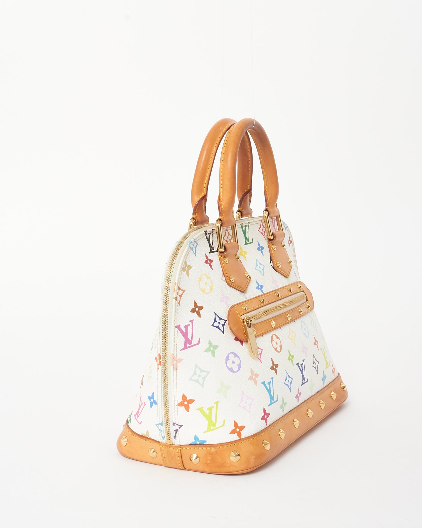 Louis Vuitton White 
Multi Monogram Murakami Coated Canvas Alma PM Bag