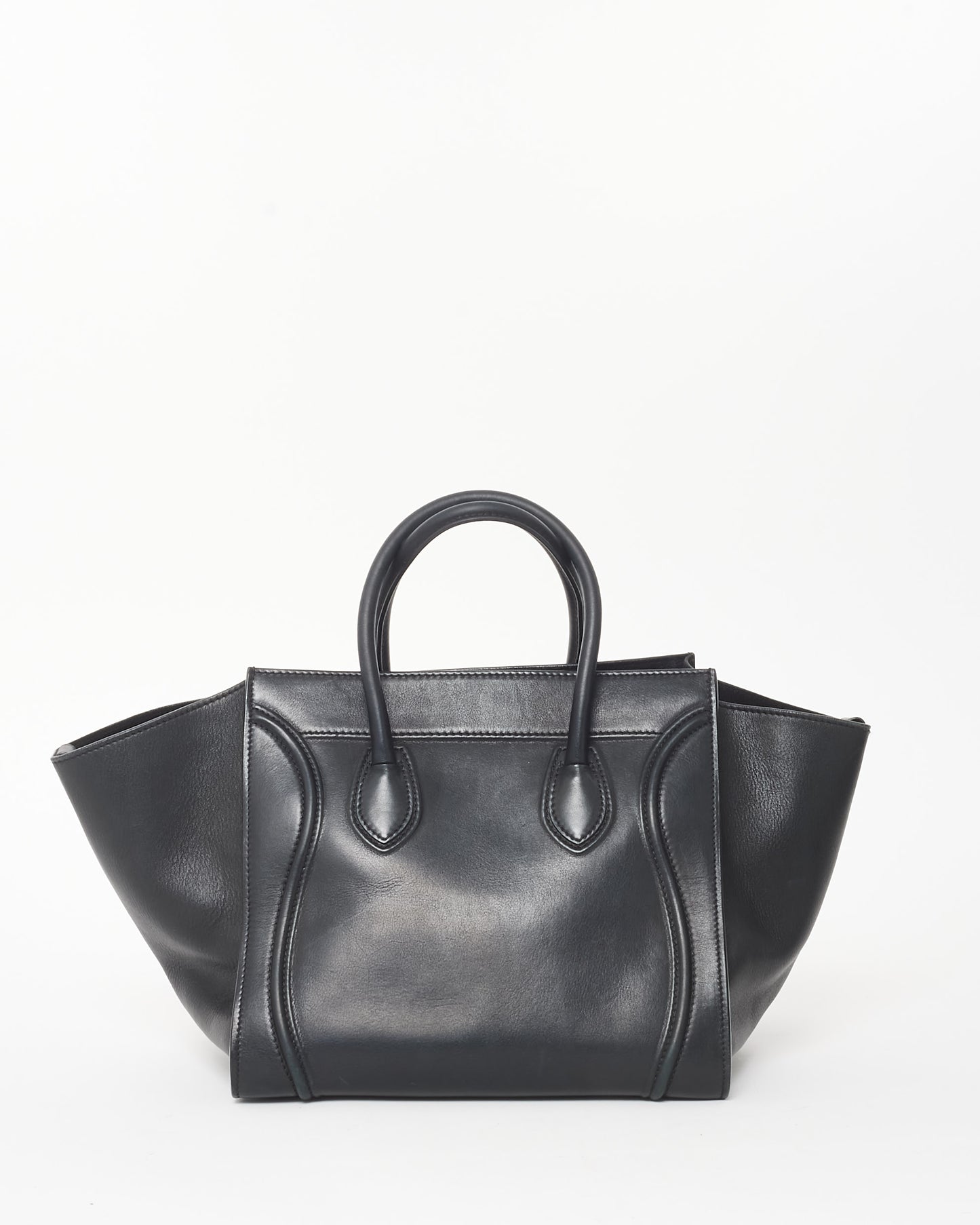 Celine Black Leather Medium Phantom Luggage Tote