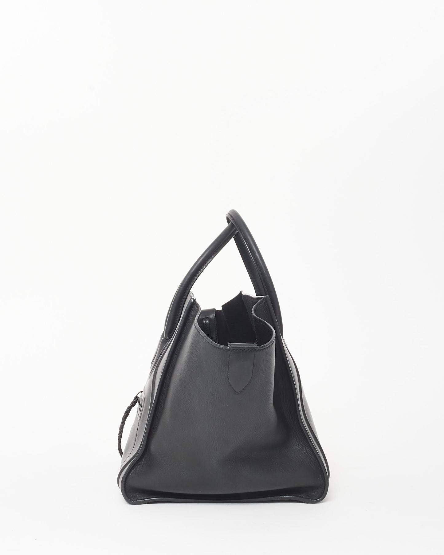 Celine Black Leather Medium Phantom Luggage Tote