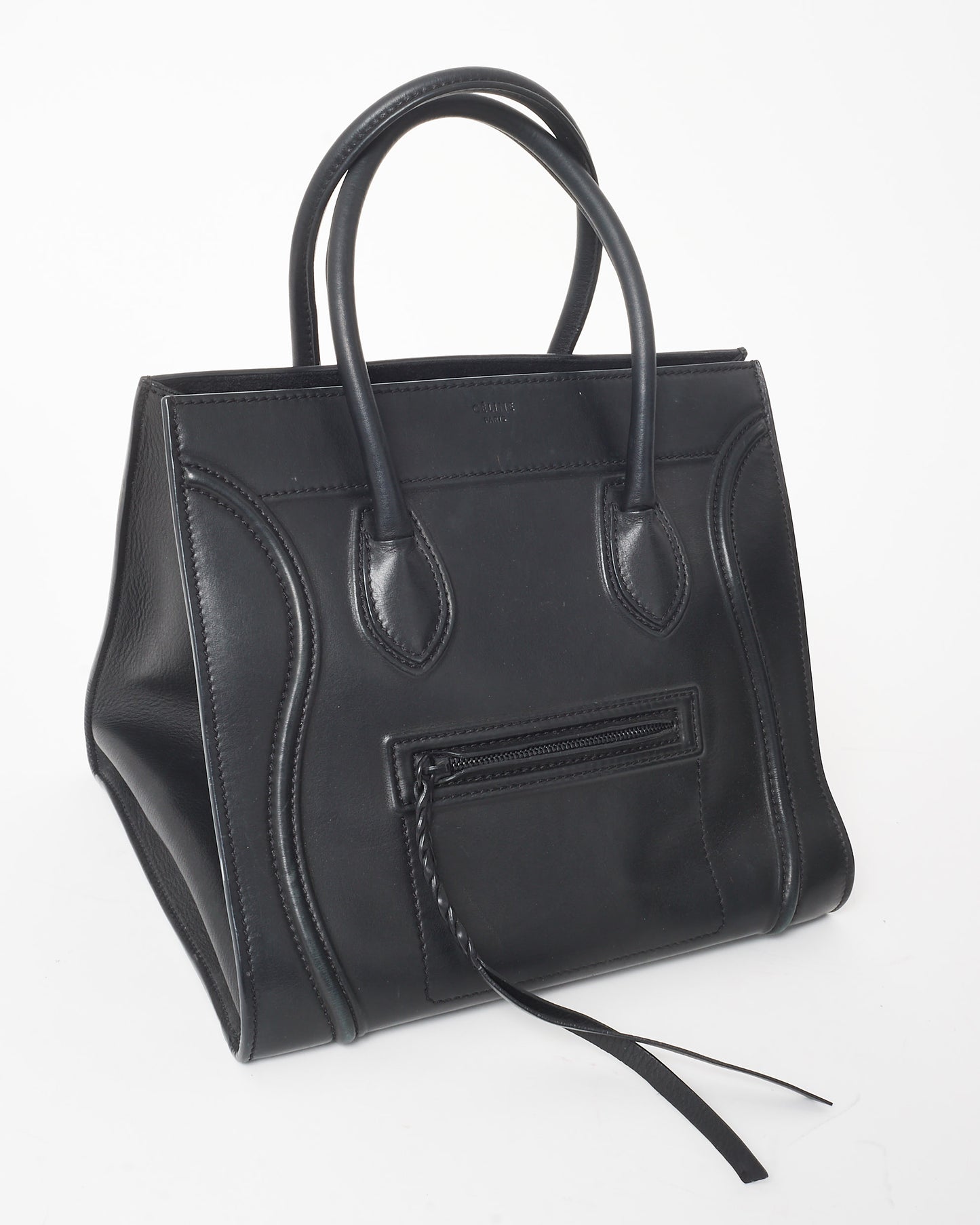 Celine Black Leather Medium Phantom Luggage Tote