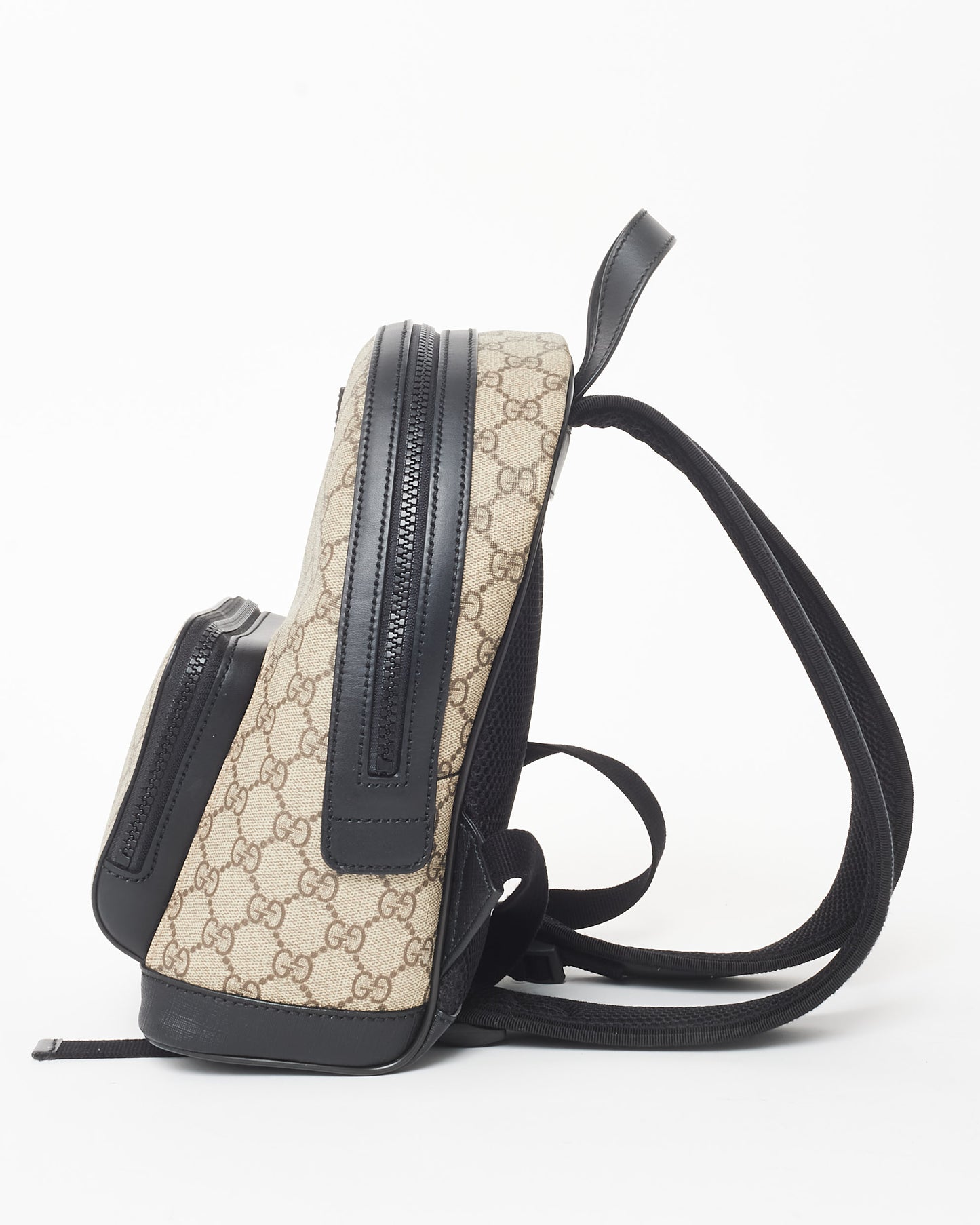 Gucci Monogram Beige Supreme Coated Canvas Guccissima Small Backback