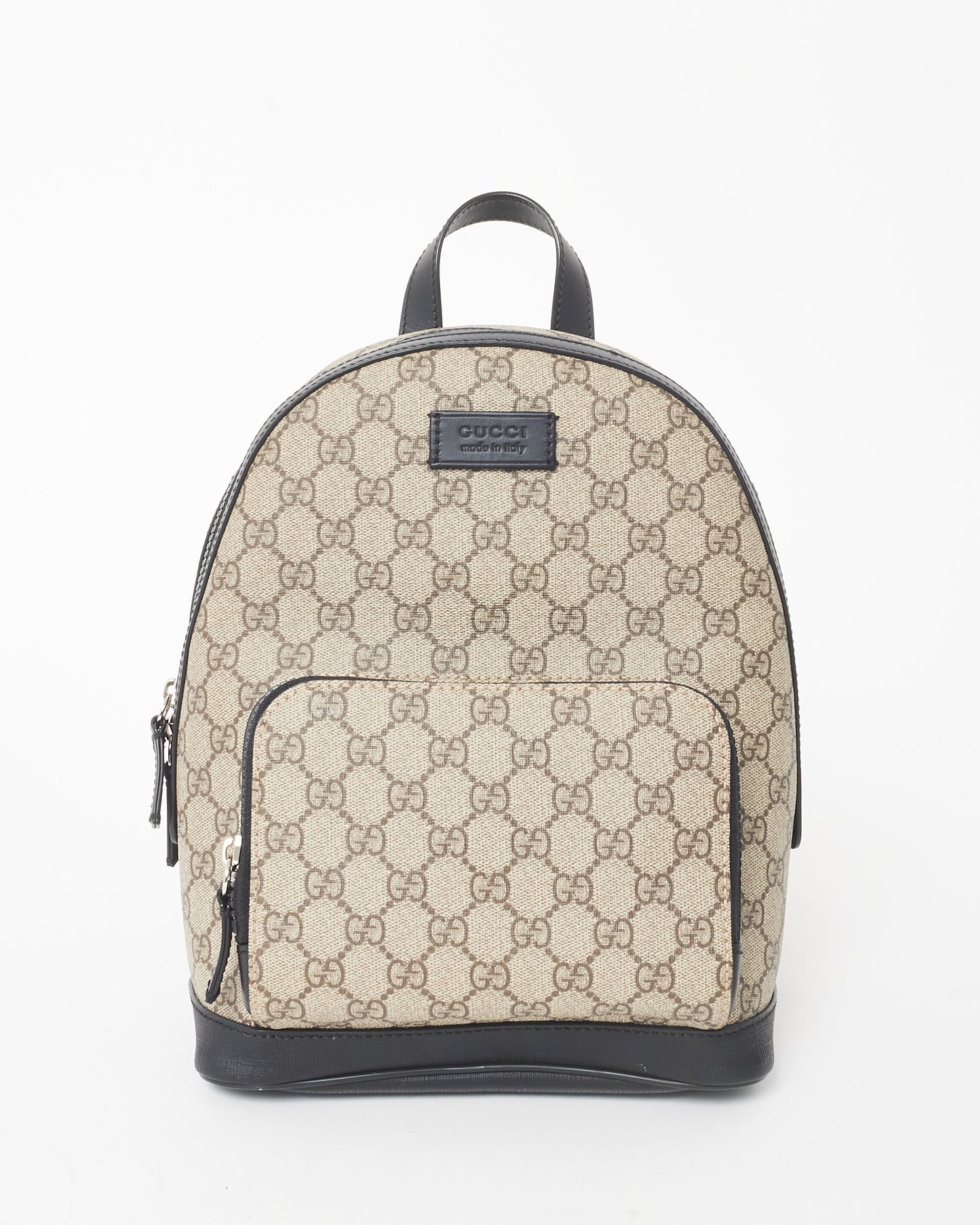 Gucci Monogram Beige Supreme Coated Canvas Guccissima Small Backback