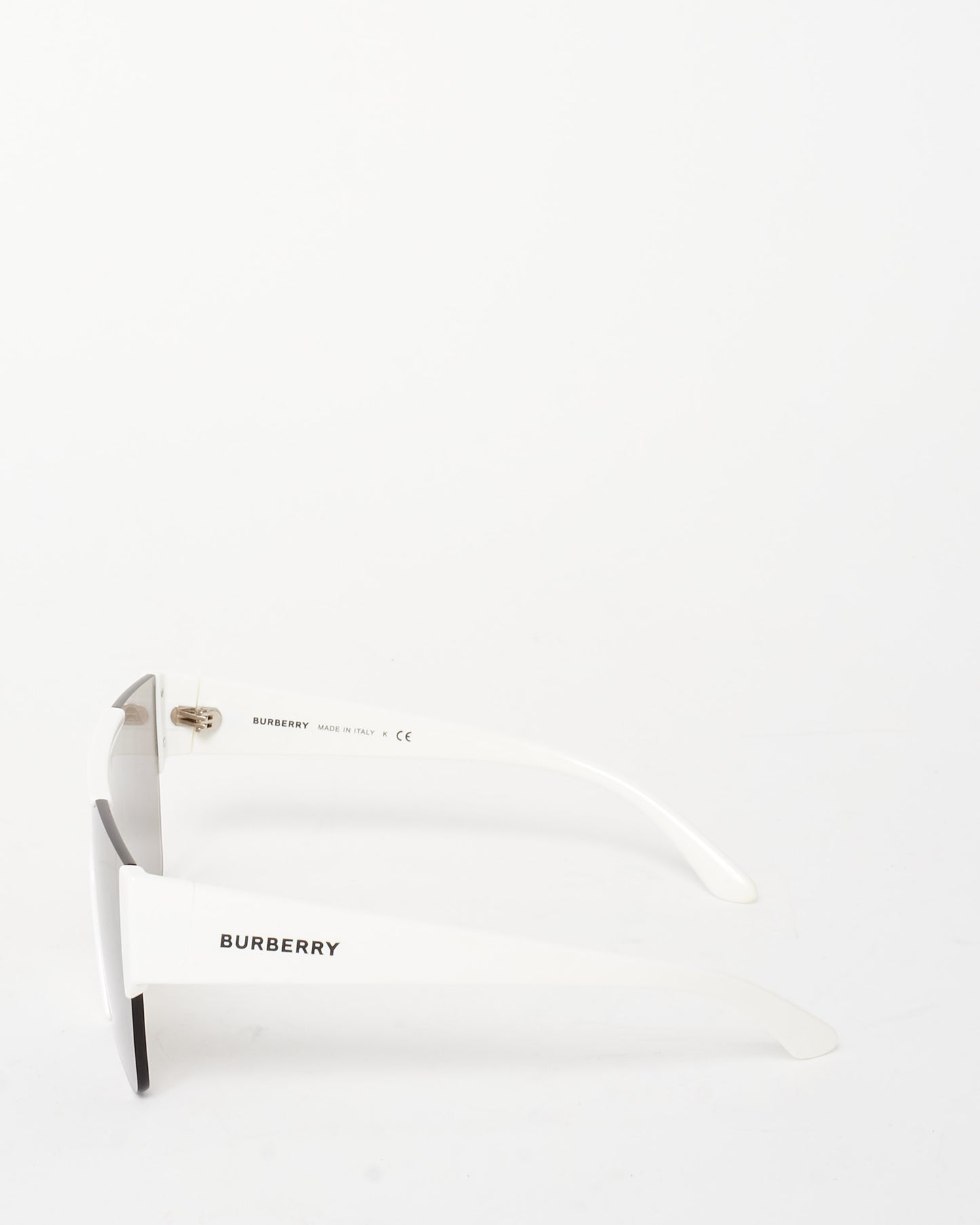 Burberry White 
Mirror Lens w/ Yellow Logo BE4291 Sunglasses