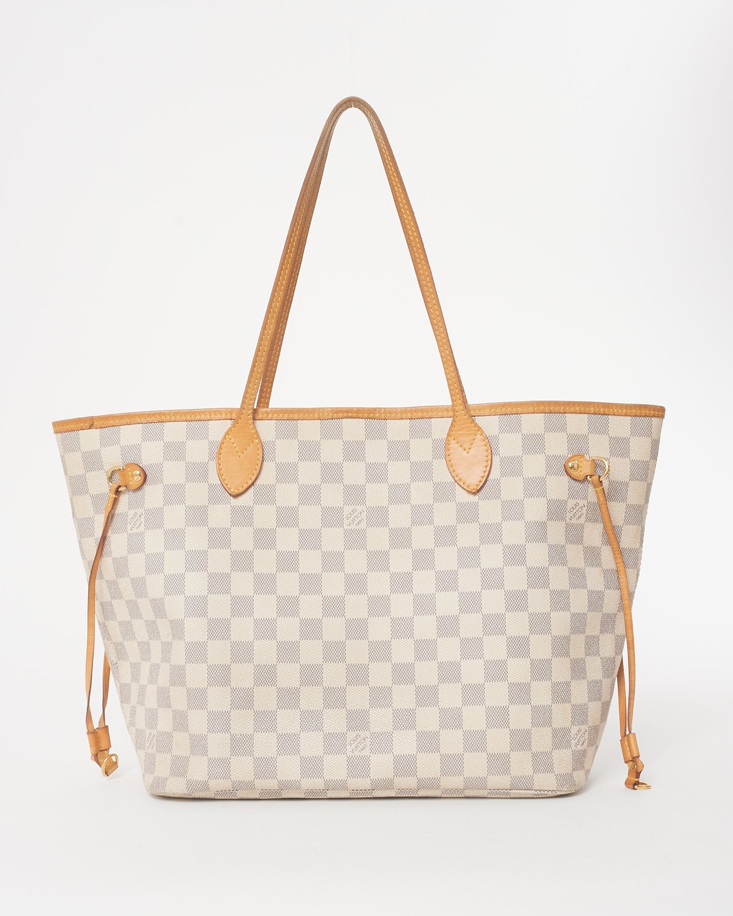 Louis Vuitton Damier Azur Coated Canvas Neverfull MM Bag