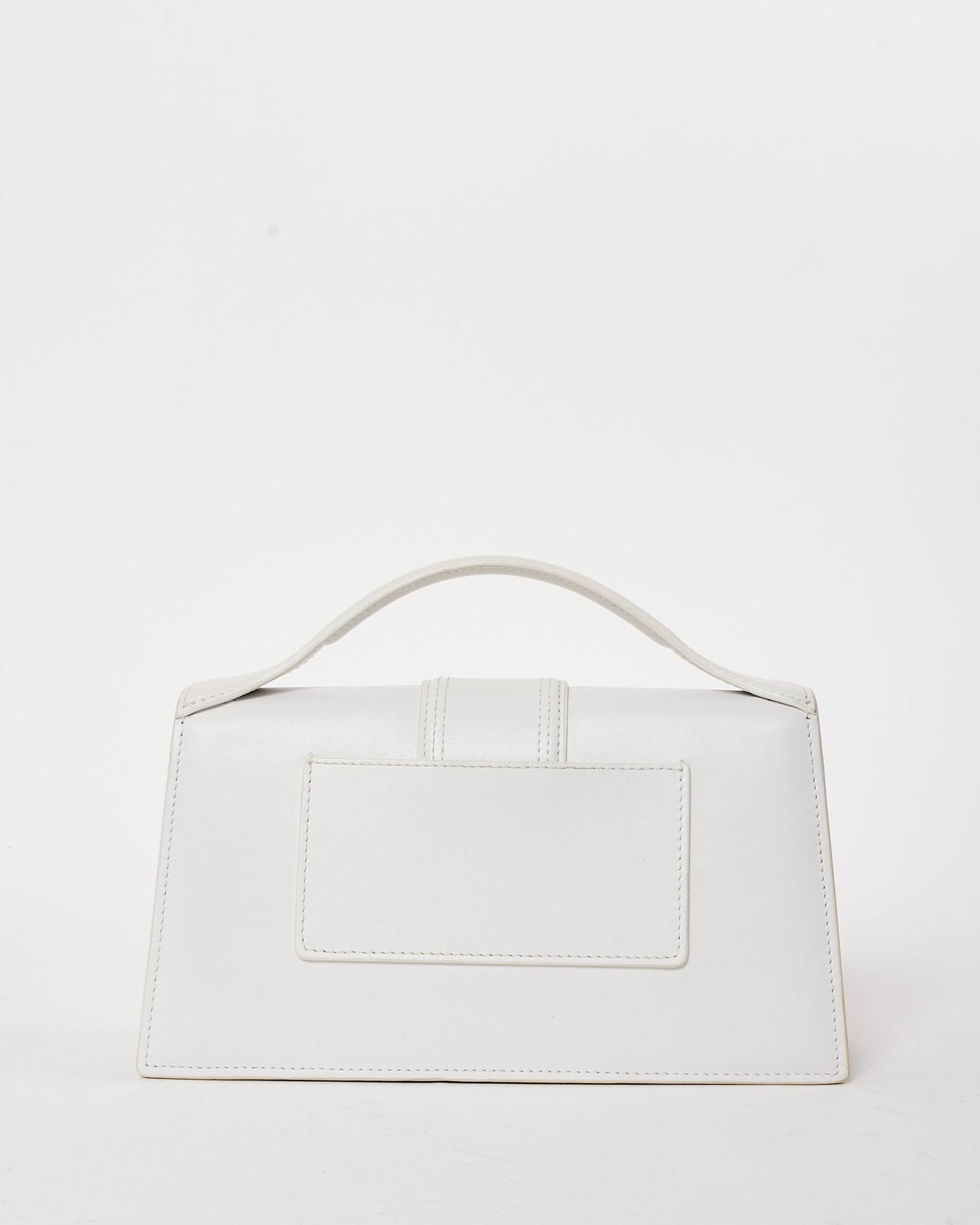 Jacquemus White Leather Le Grand Bambino Bag