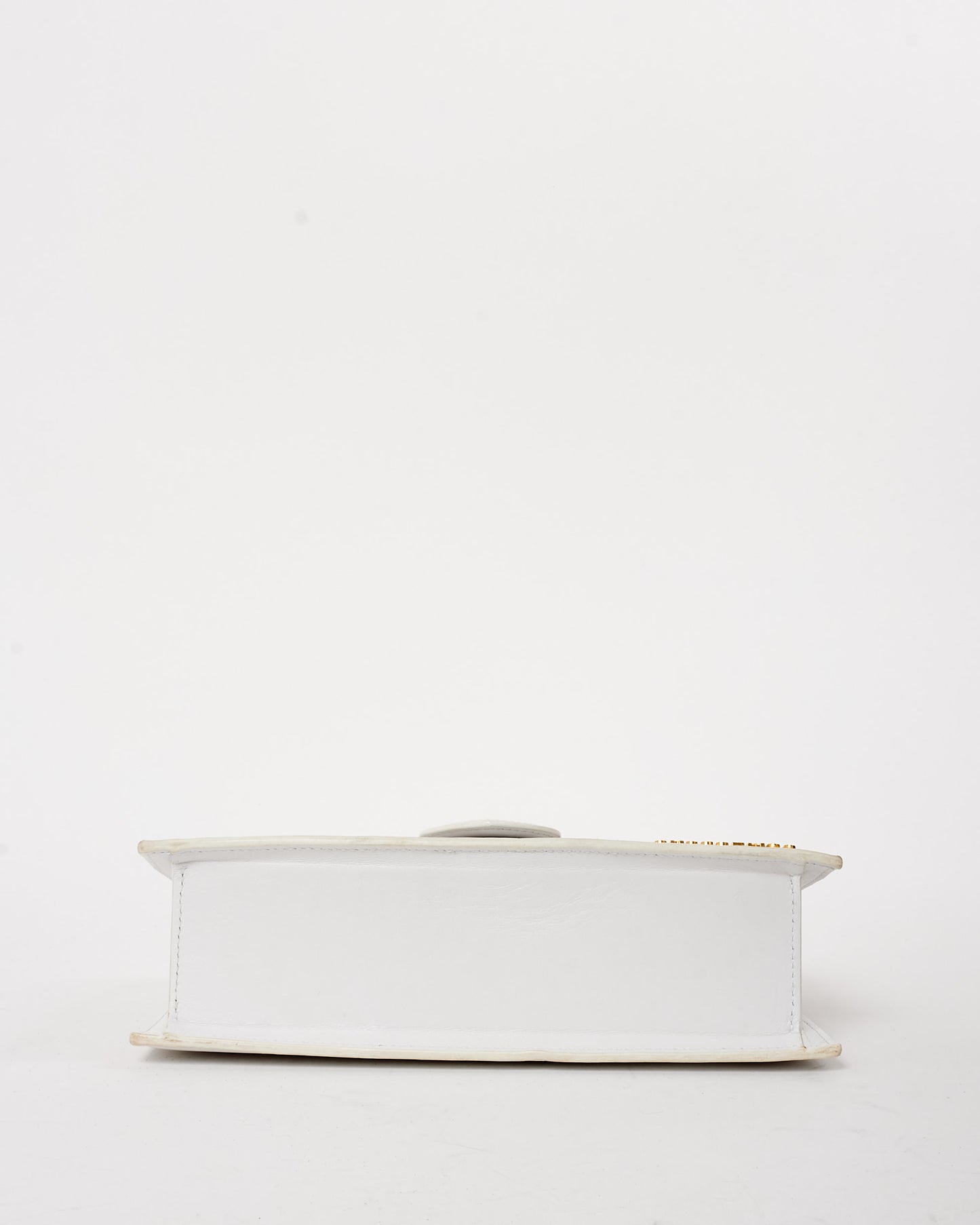 Jacquemus White Leather Le Grand Bambino Bag