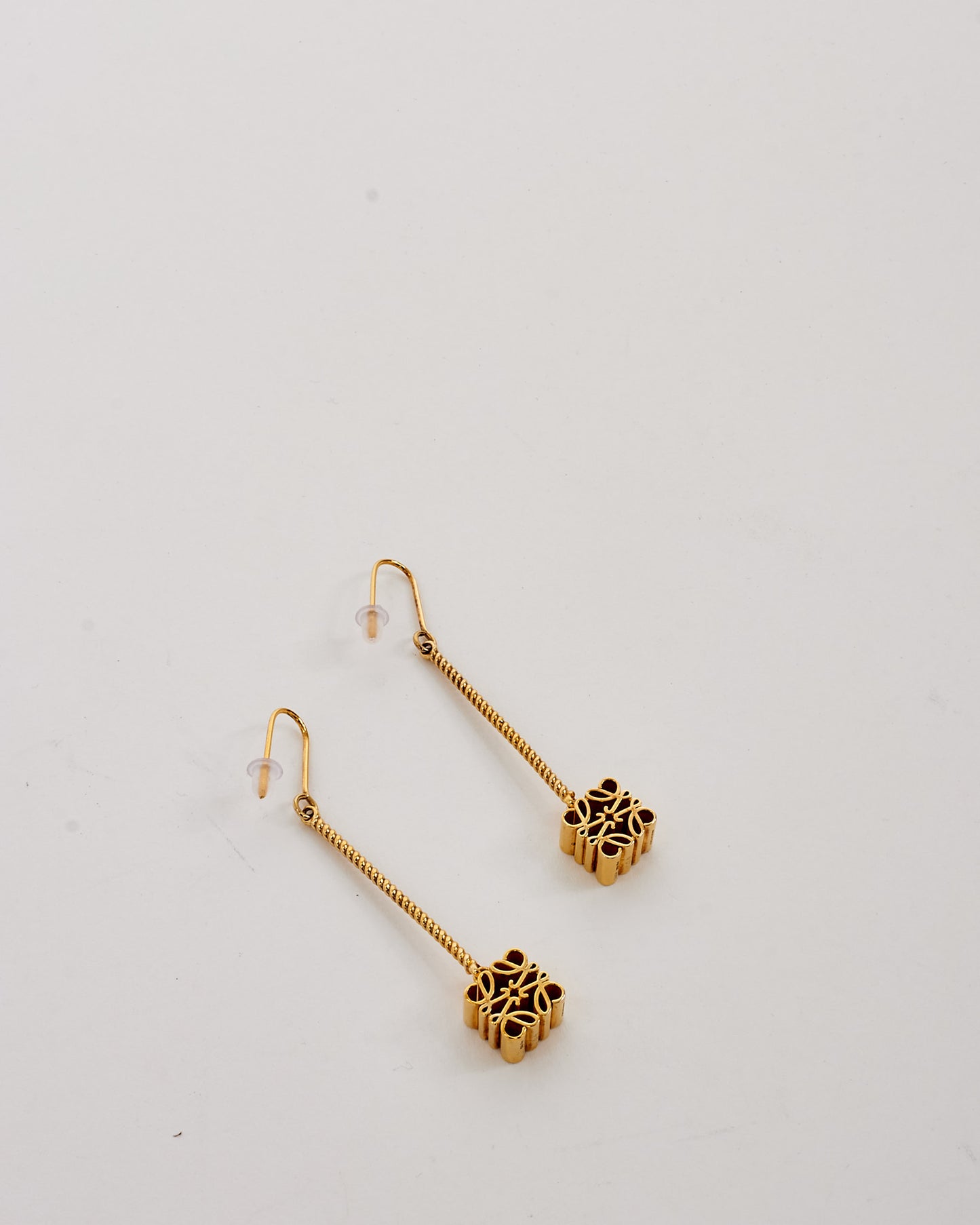 Loewe Gold-Plated Anagram Dangle Earrings