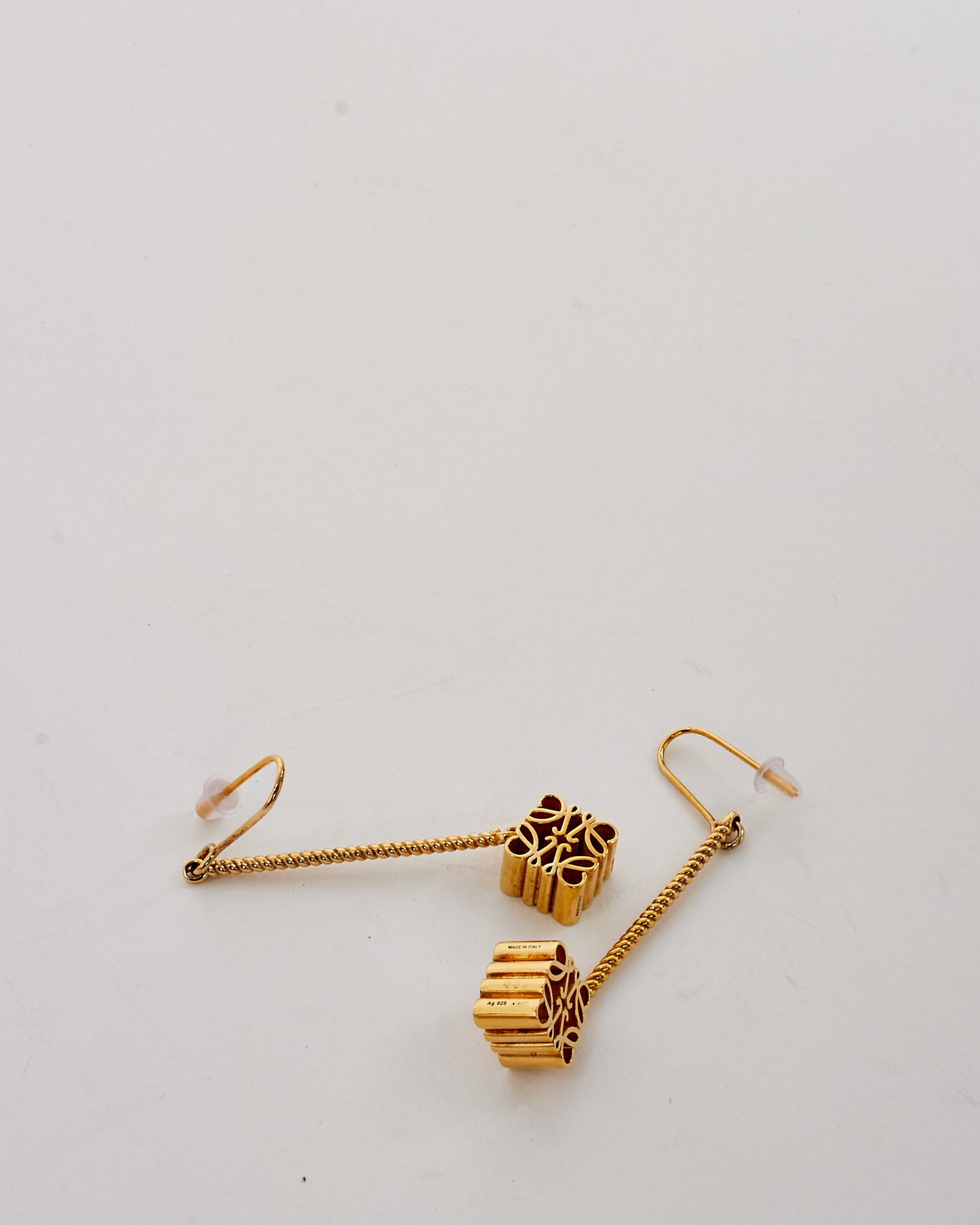 Loewe Gold-Plated Anagram Dangle Earrings