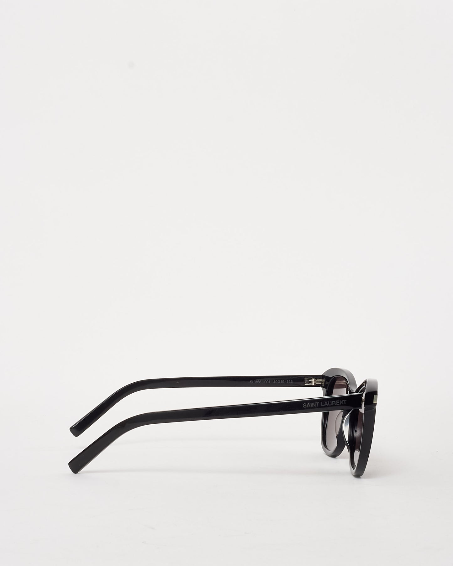 Saint Laurent Black Acetate SL 356 Wayfarer Sunglasses