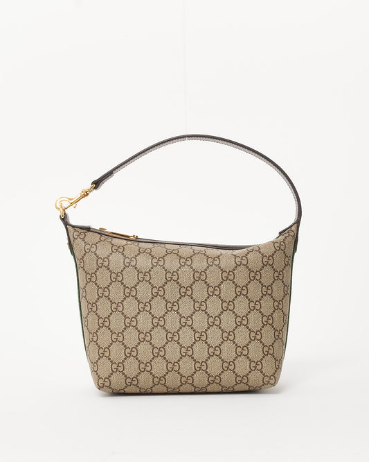 Gucci Beige and Ebony GG Supreme Coated Canvas Ophidia Super Mini Shoulder Bag