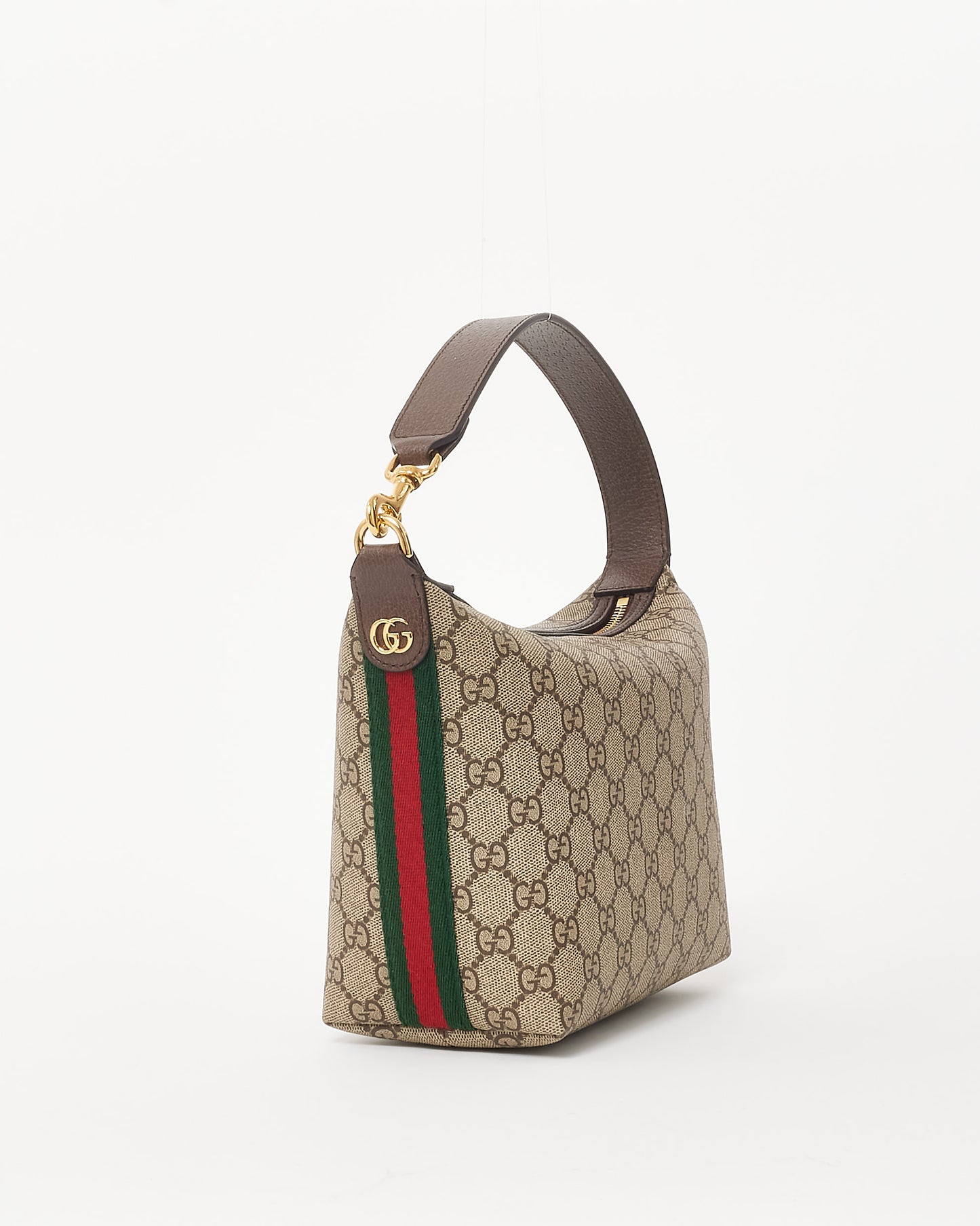 Gucci Beige and Ebony GG Supreme Coated Canvas Ophidia Super Mini Shoulder Bag