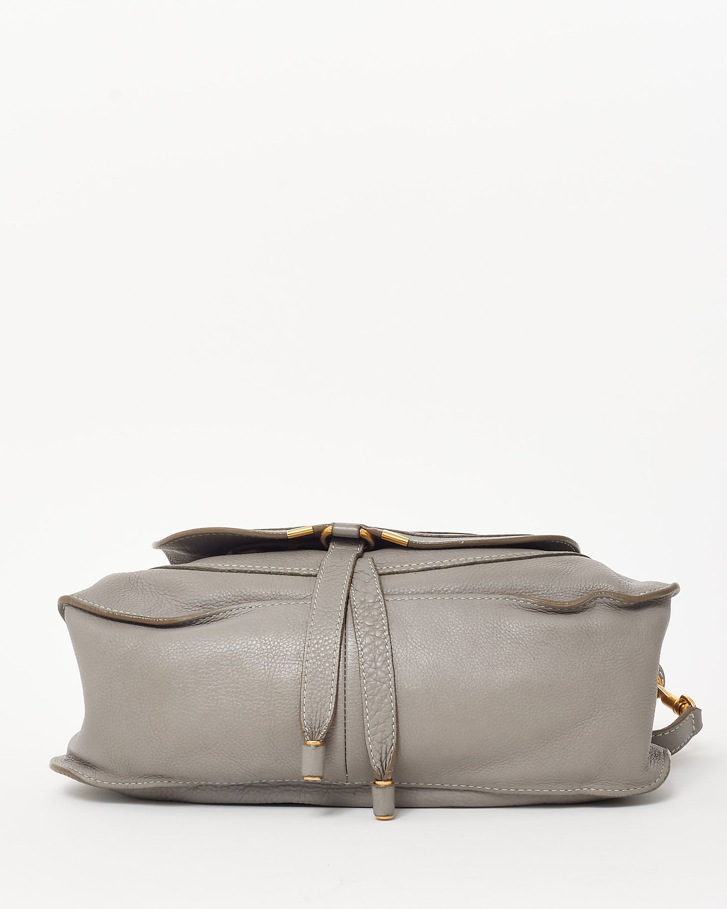 Chloé Grey Leather Small Marcie Double Carry Bag