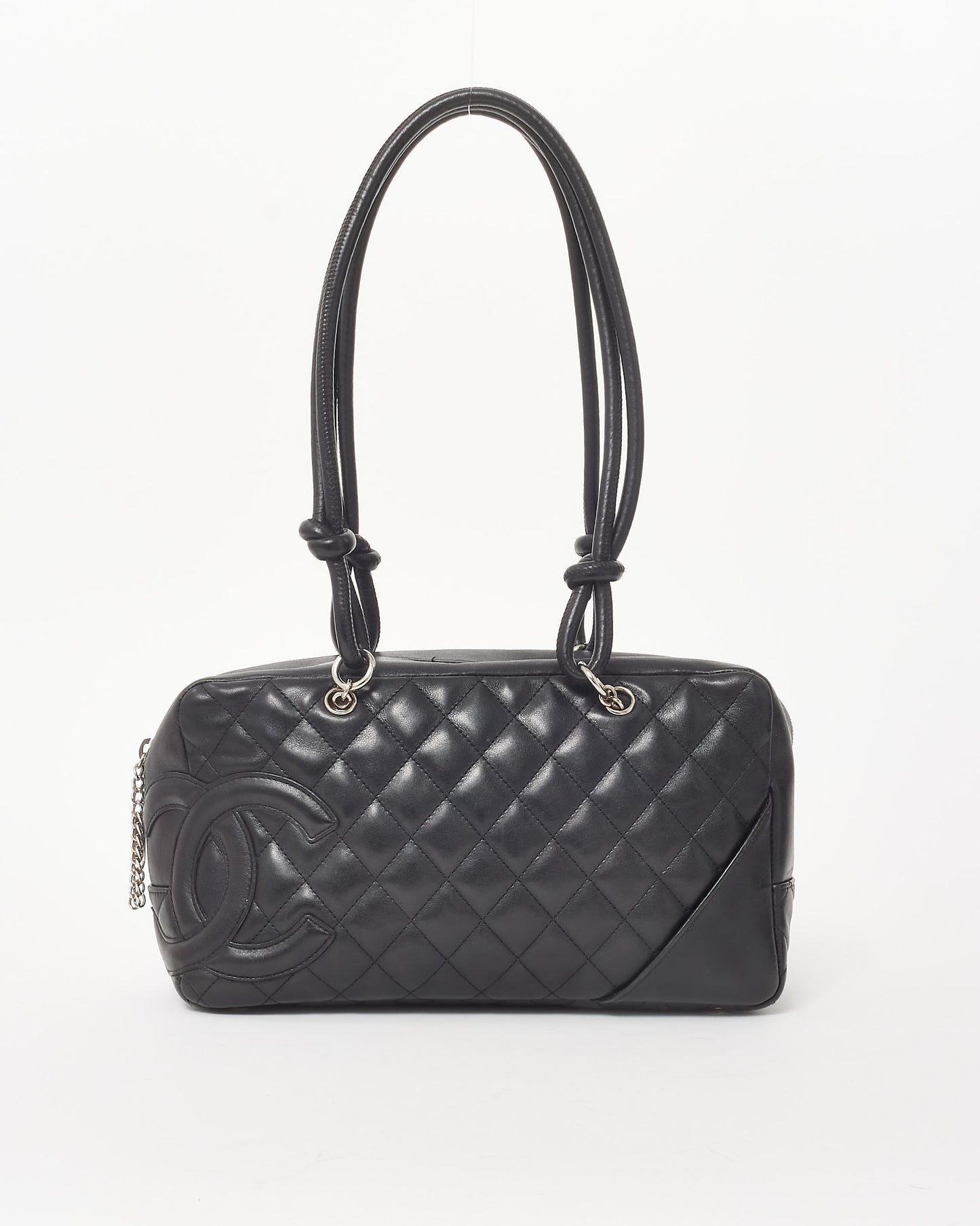 Chanel Black Quilted Leather Rectangular Large Cambon Bag