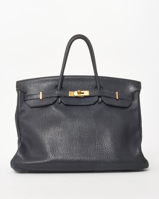 Hermès Black Leather Birkin 35 with GHW