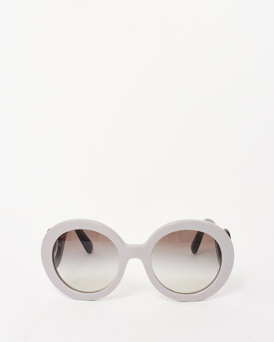 Prada Grey and Black Baroque SPR27N Sunglasses