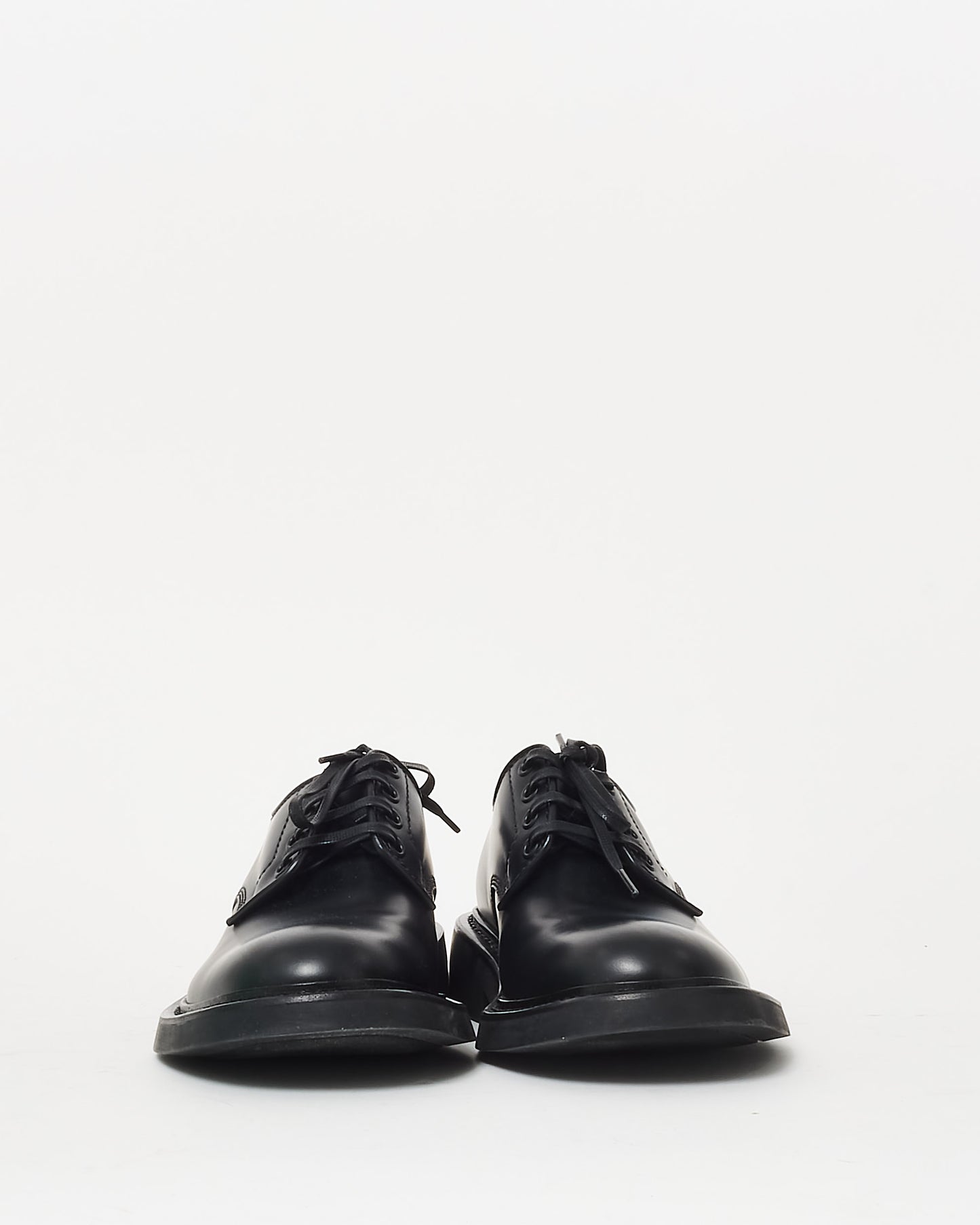 Bottega Veneta Black Leather Level Lace Up Oxford Shoes - 36.5