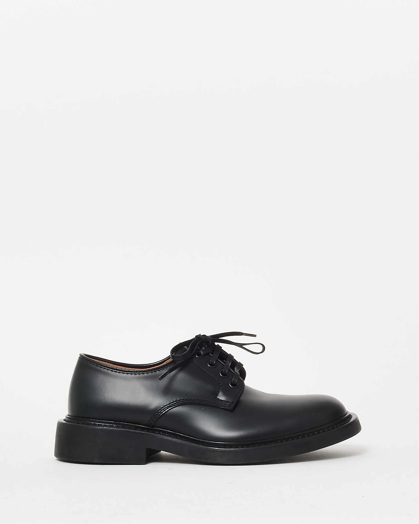 Bottega Veneta Black Leather Level Lace Up Oxford Shoes - 36.5