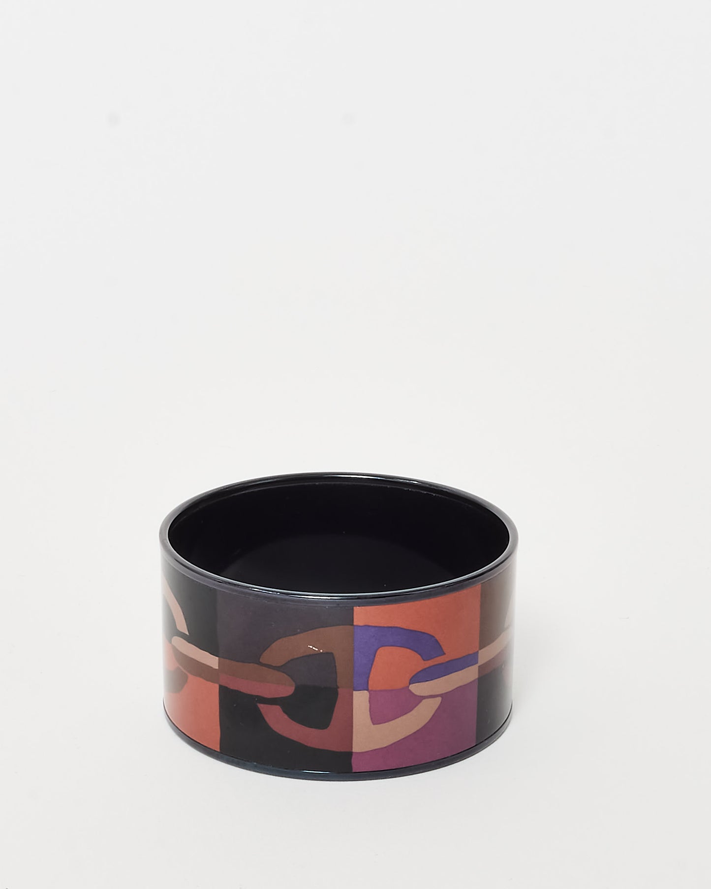 Hermès Purple and Brown Optique Chaine D
Ancre PVC Extra Wide Bangle