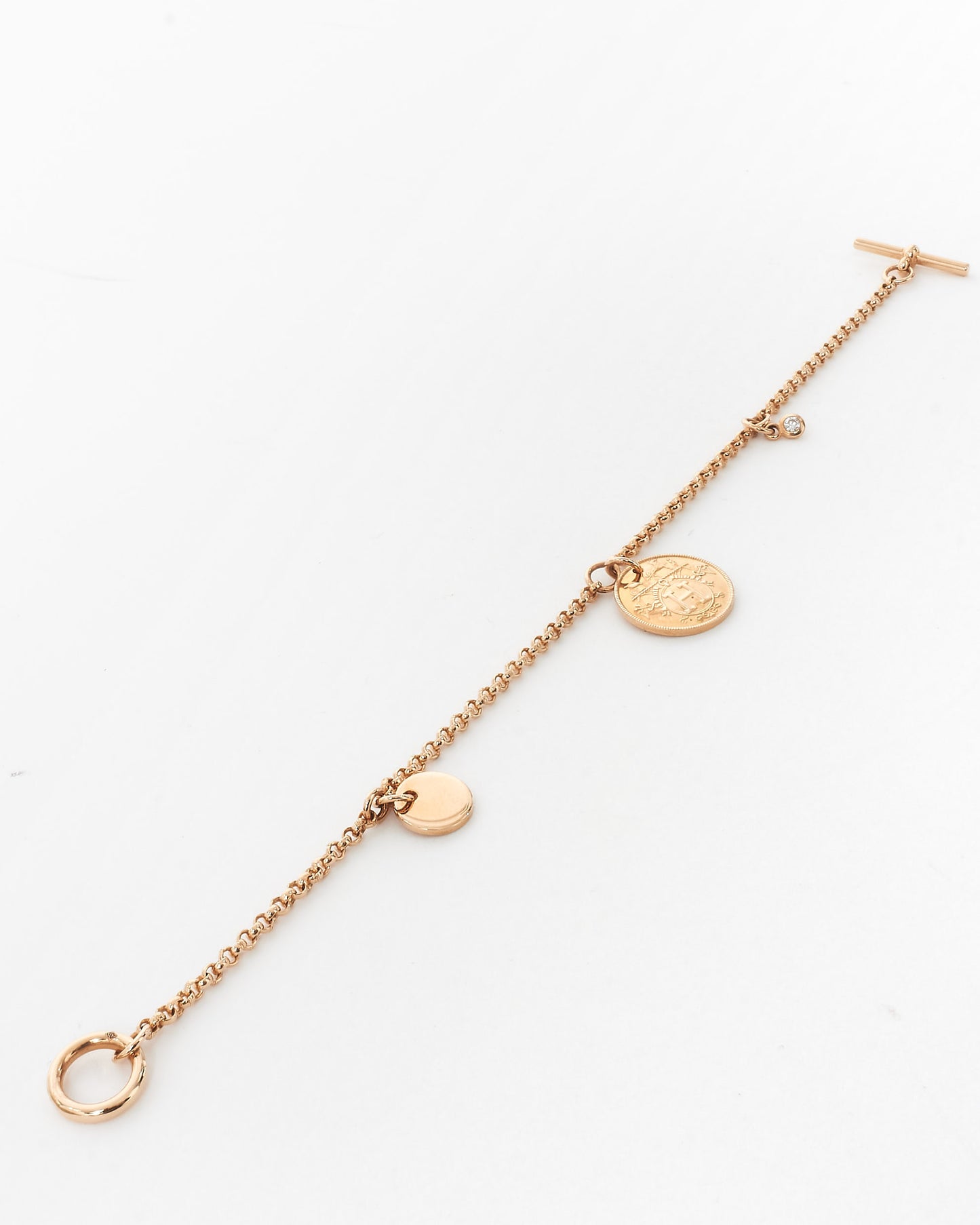 Hermès Rose Gold Ex-Libris Small Model Bracelet