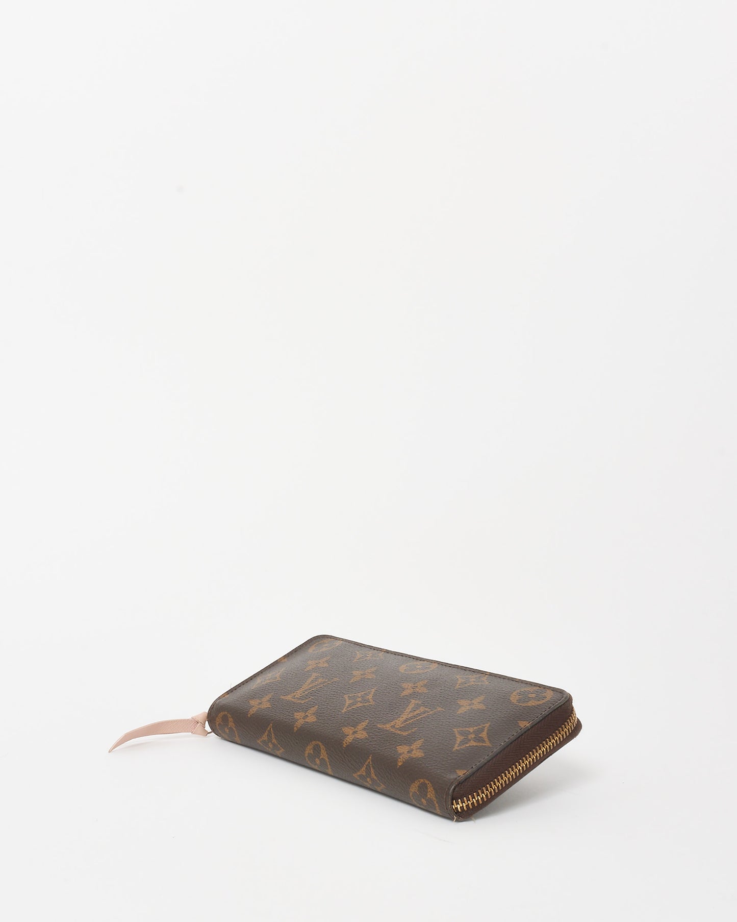 Louis Vuitton Pink Monogram Coated Canvas Clémence Zippy Wallet