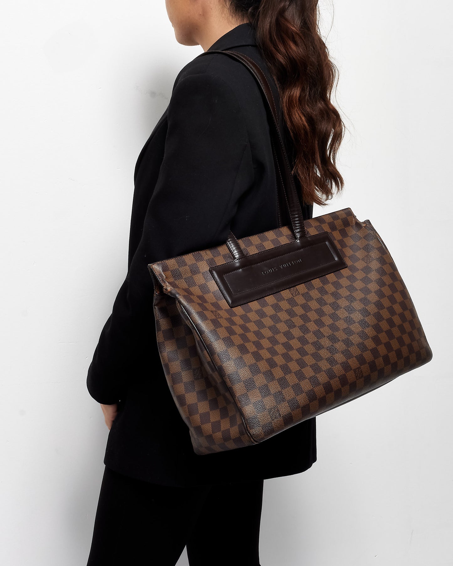 Louis Vuitton Damier Ebene Coated Canvas Parioli GM Shoulder Bag