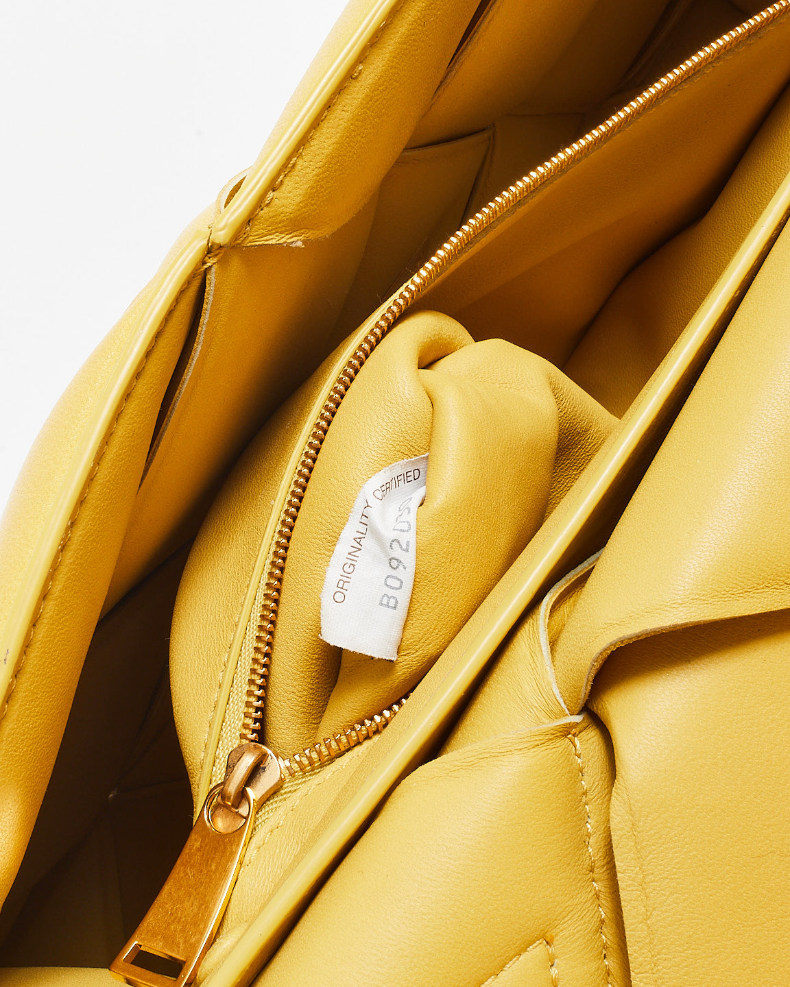 Bottega Veneta Yellow (Corn) Nappa Maxi Intrecciato Leather Padded The Top Handle Bag