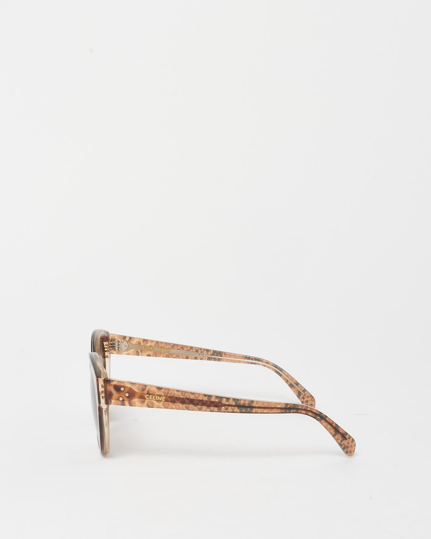 Celine Brown Animal Print Acetate CL401691 Sunglasses