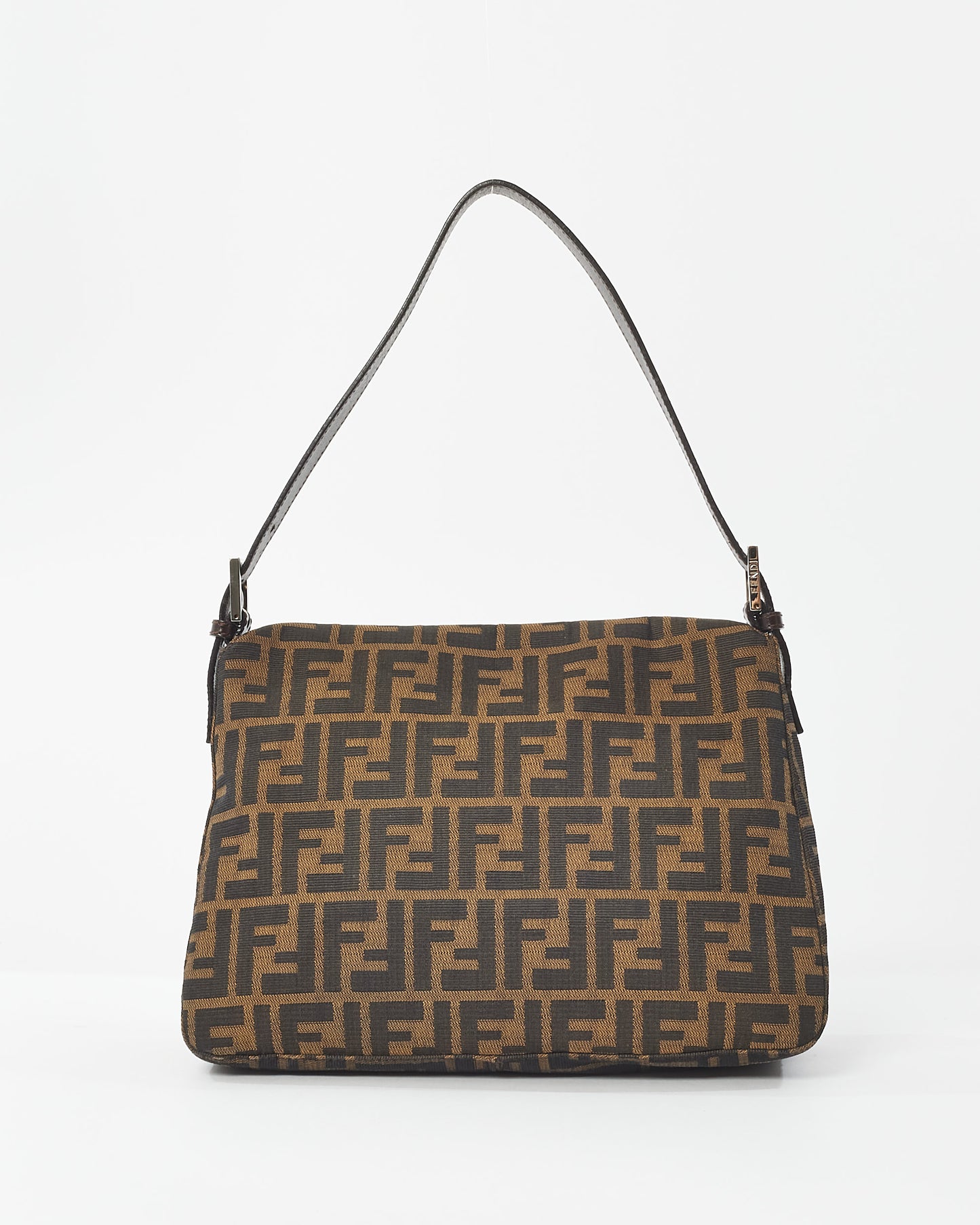 Fendi Zucca Monogram Canvas Mama Baguette Shoulder Bag