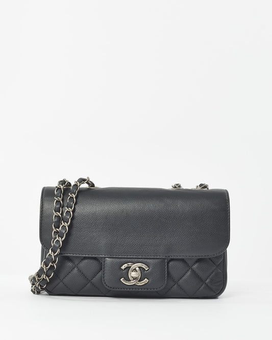 Chanel Black Leather "All About" Small Flap Bag