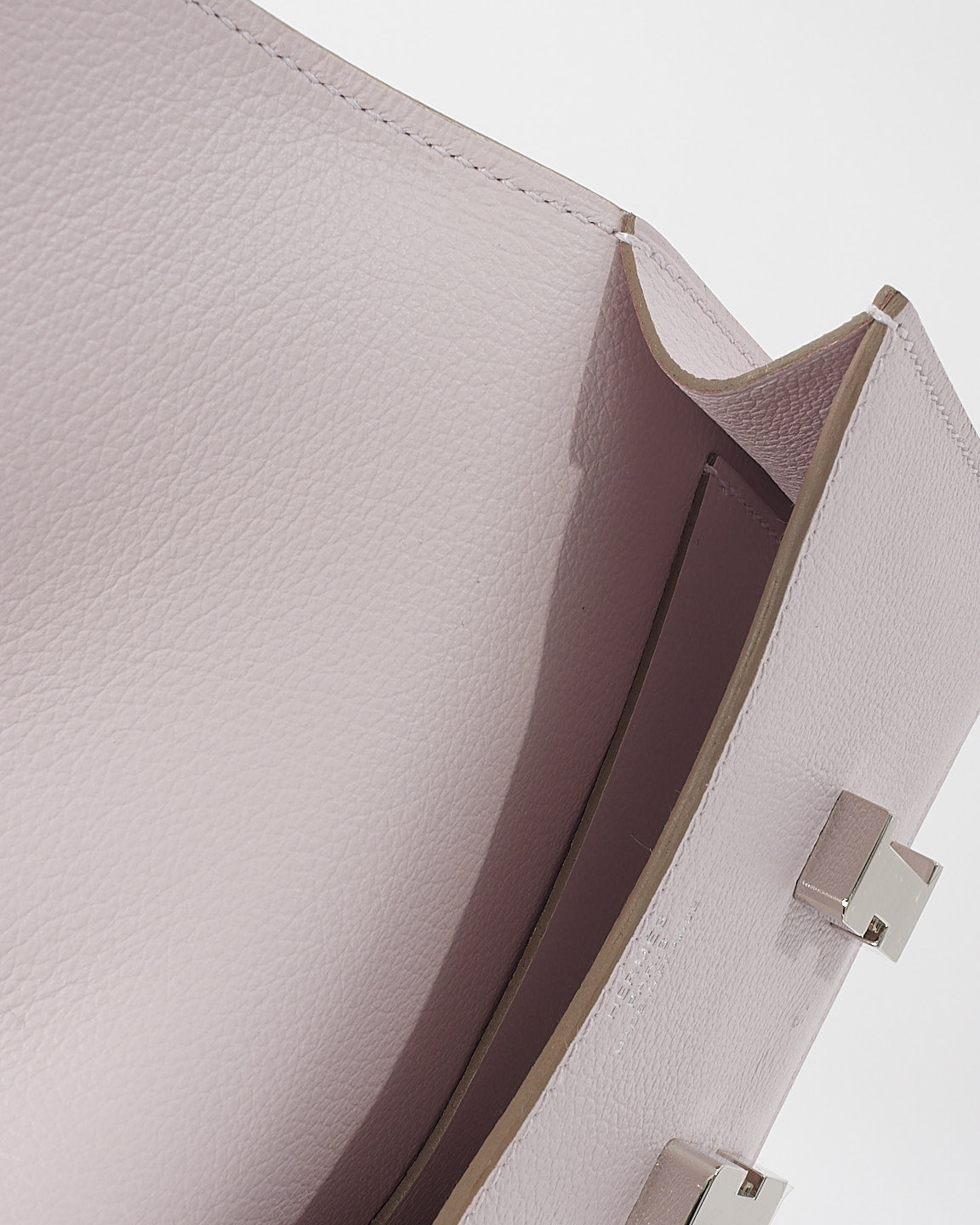 Hermès Light Pink Leather Slim Constance Wallet