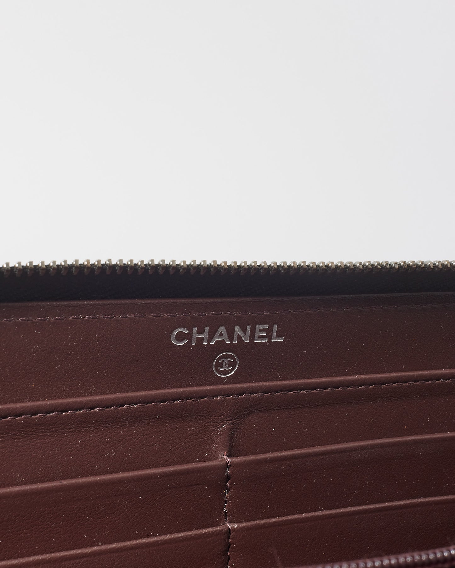 Chanel Black Quilted Caviar Leather Classic Long Zipped Wallet