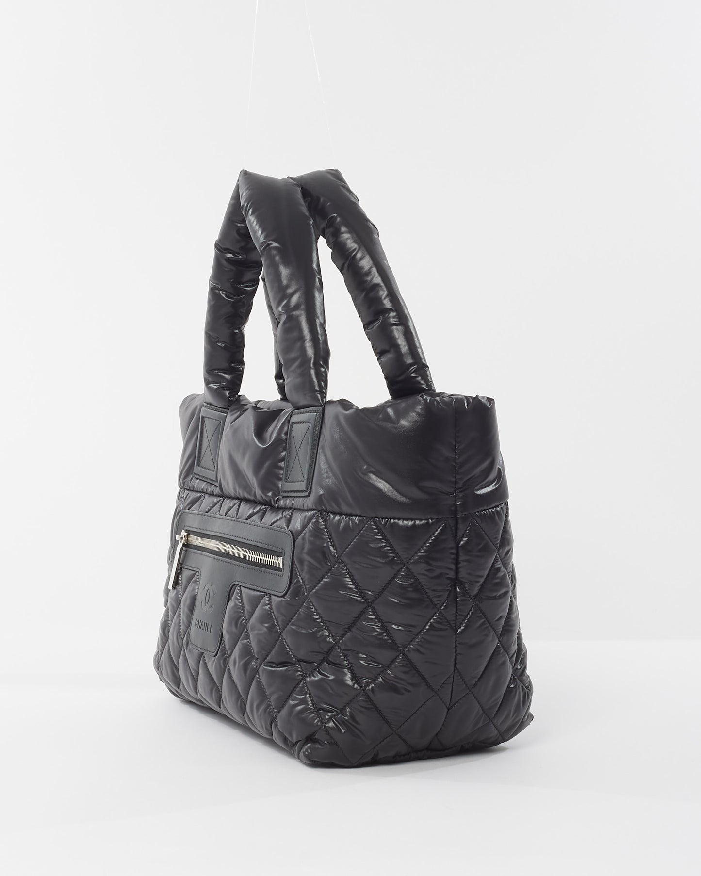 Chanel Black Nylon Coco Cocoon Quilted Puffer Tote