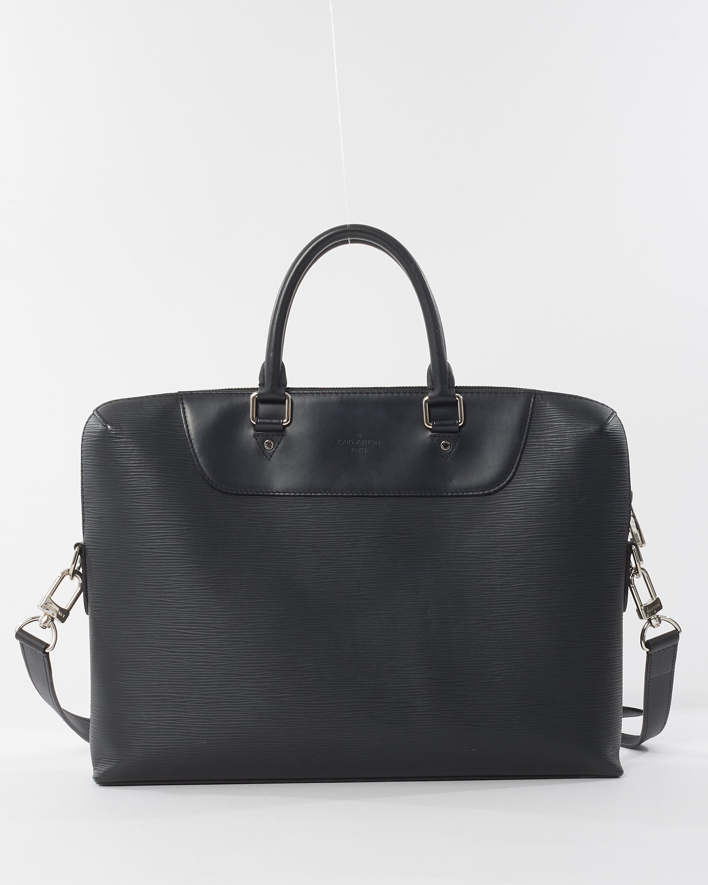 Louis Vuitton Black Epi Leather Porte Document Jules Business Bag