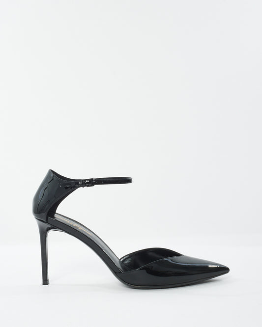 Saint Laurent Black Patent Leather Avenue D
Orsay Pumps - 41