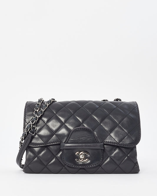 Chanel Black Lambskin Single Flap Coco Loop Shoulder Bag