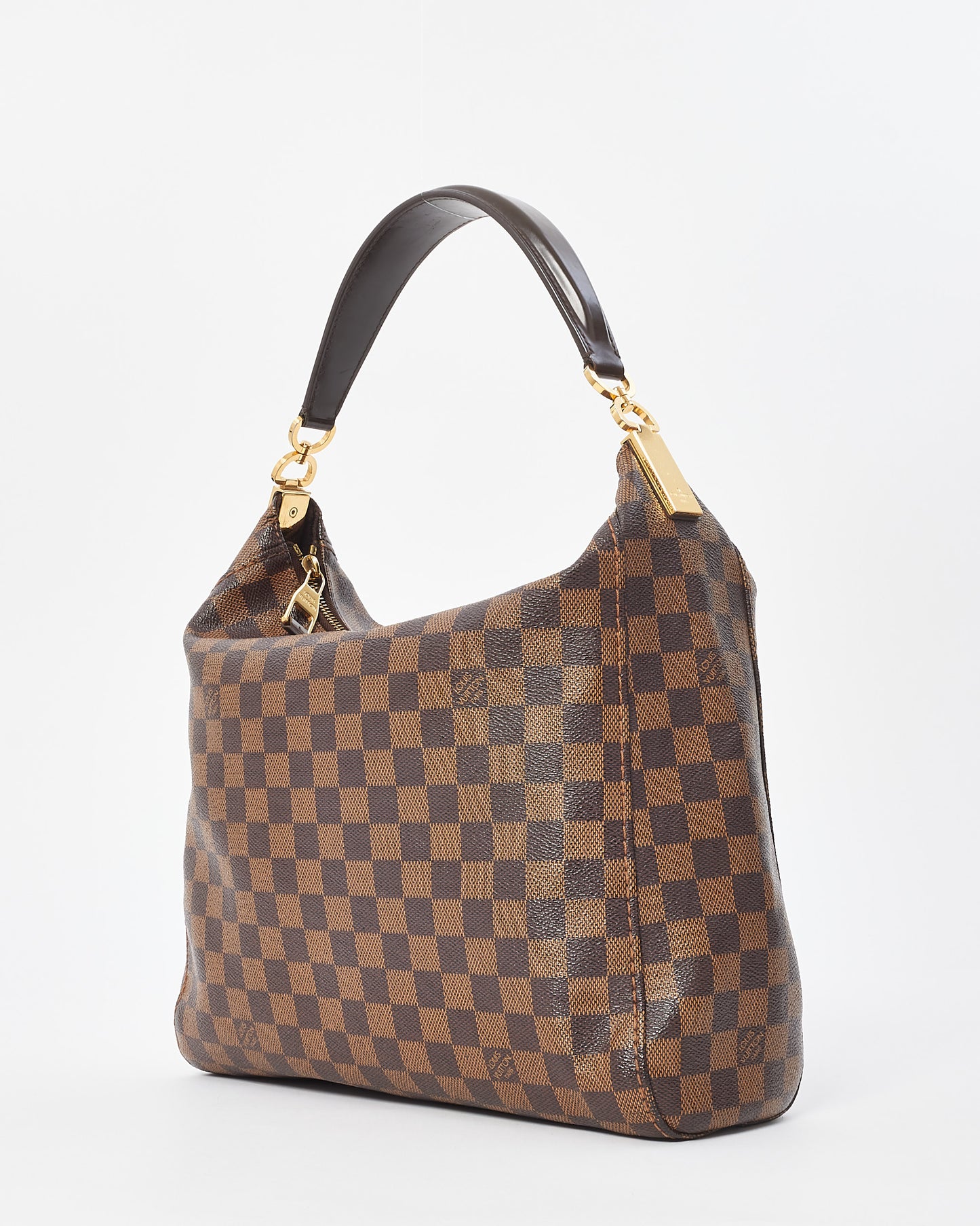 Louis Vuitton Damier Ebene Coated Canvas Portobello GM Bag