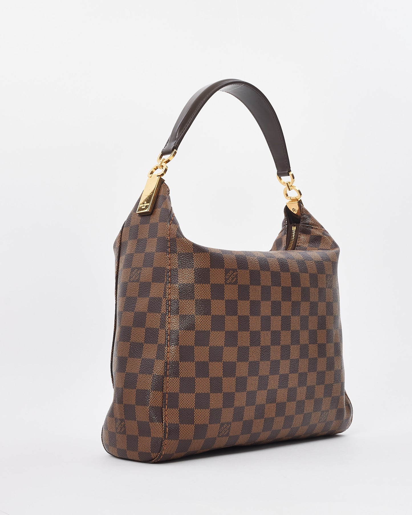 Louis Vuitton Damier Ebene Coated Canvas Portobello GM Bag