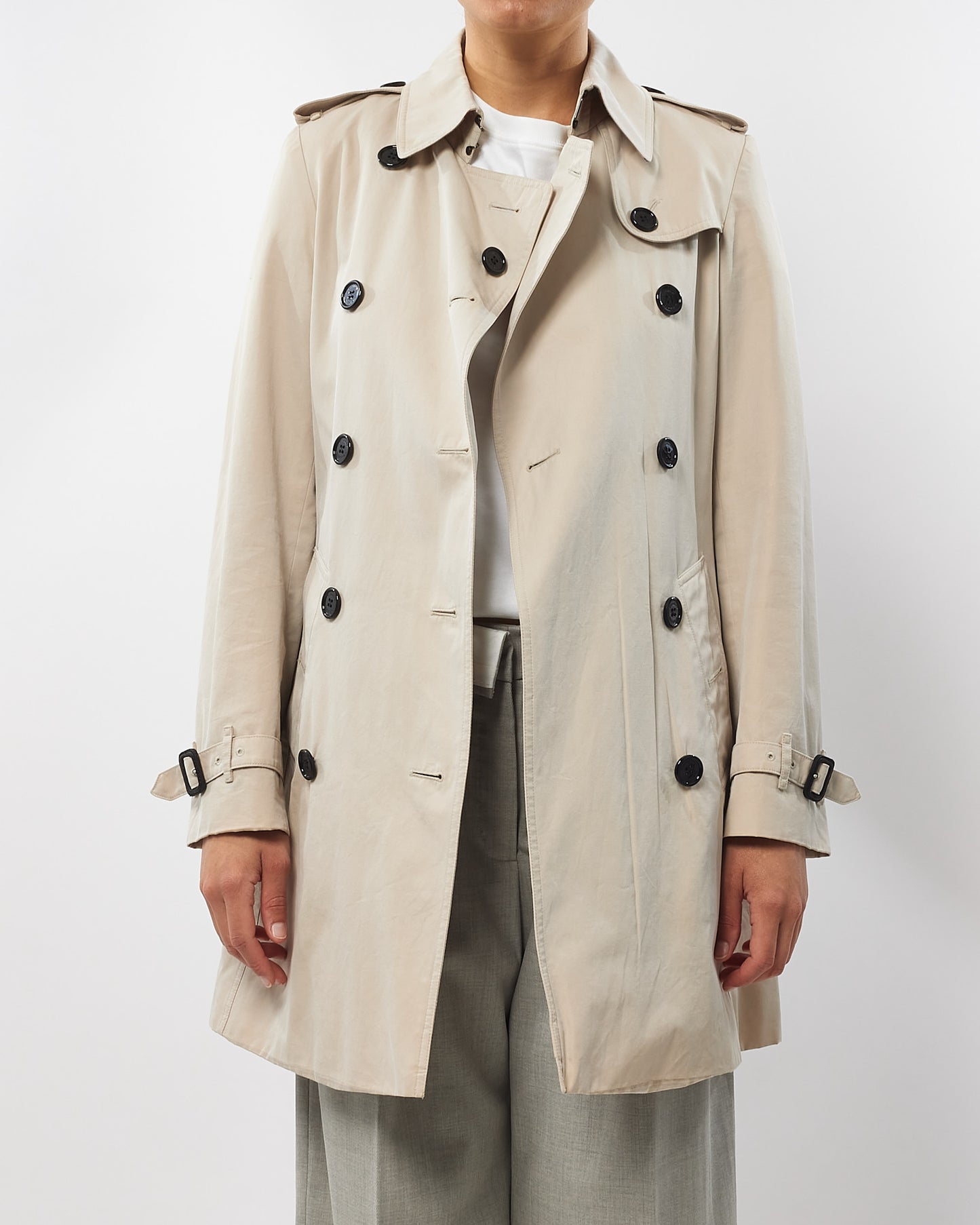 Burberry Beige Trench Coat - 4