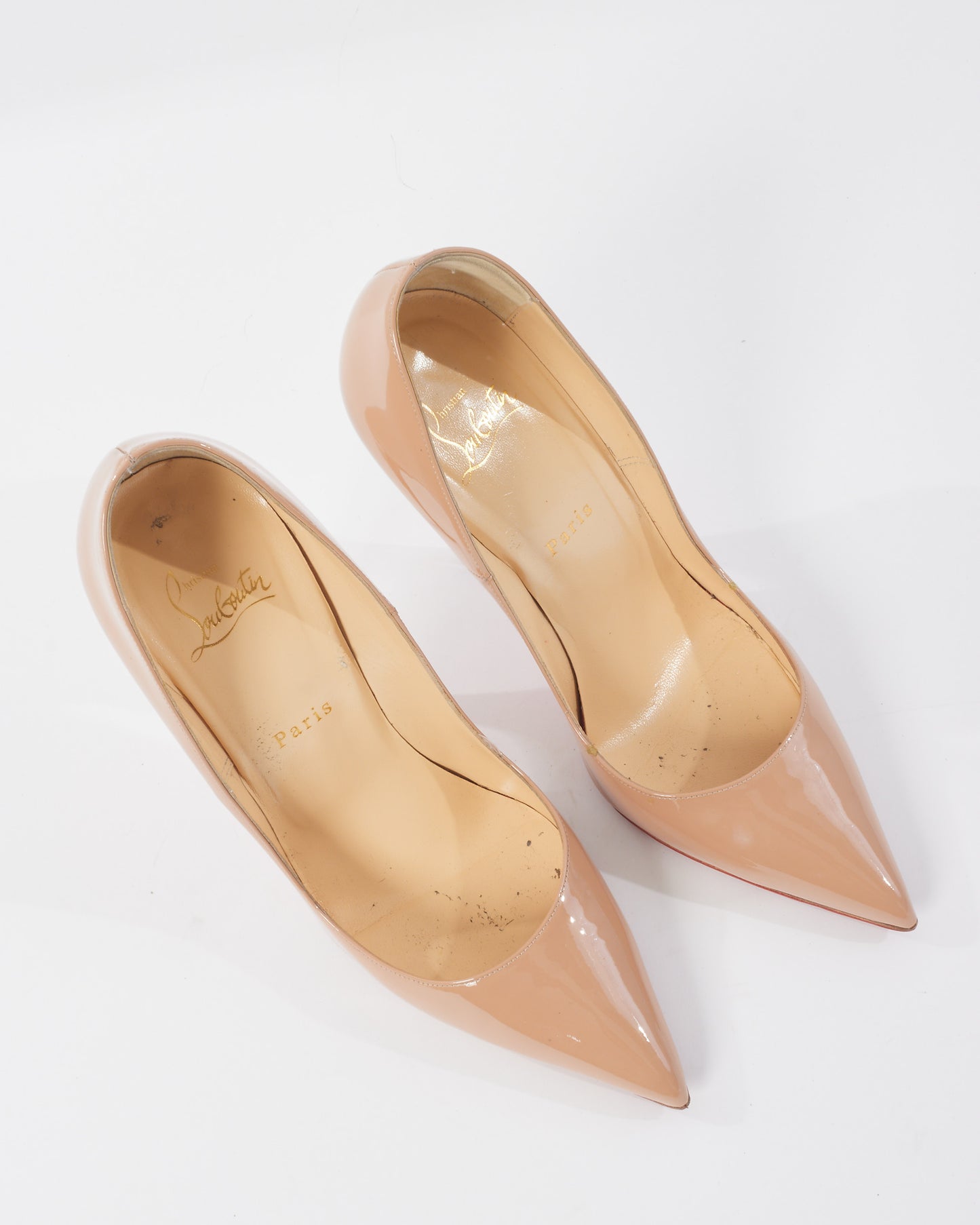 Christian Louboutin Nude Parent Leather So Kate 120MM Pump - 39