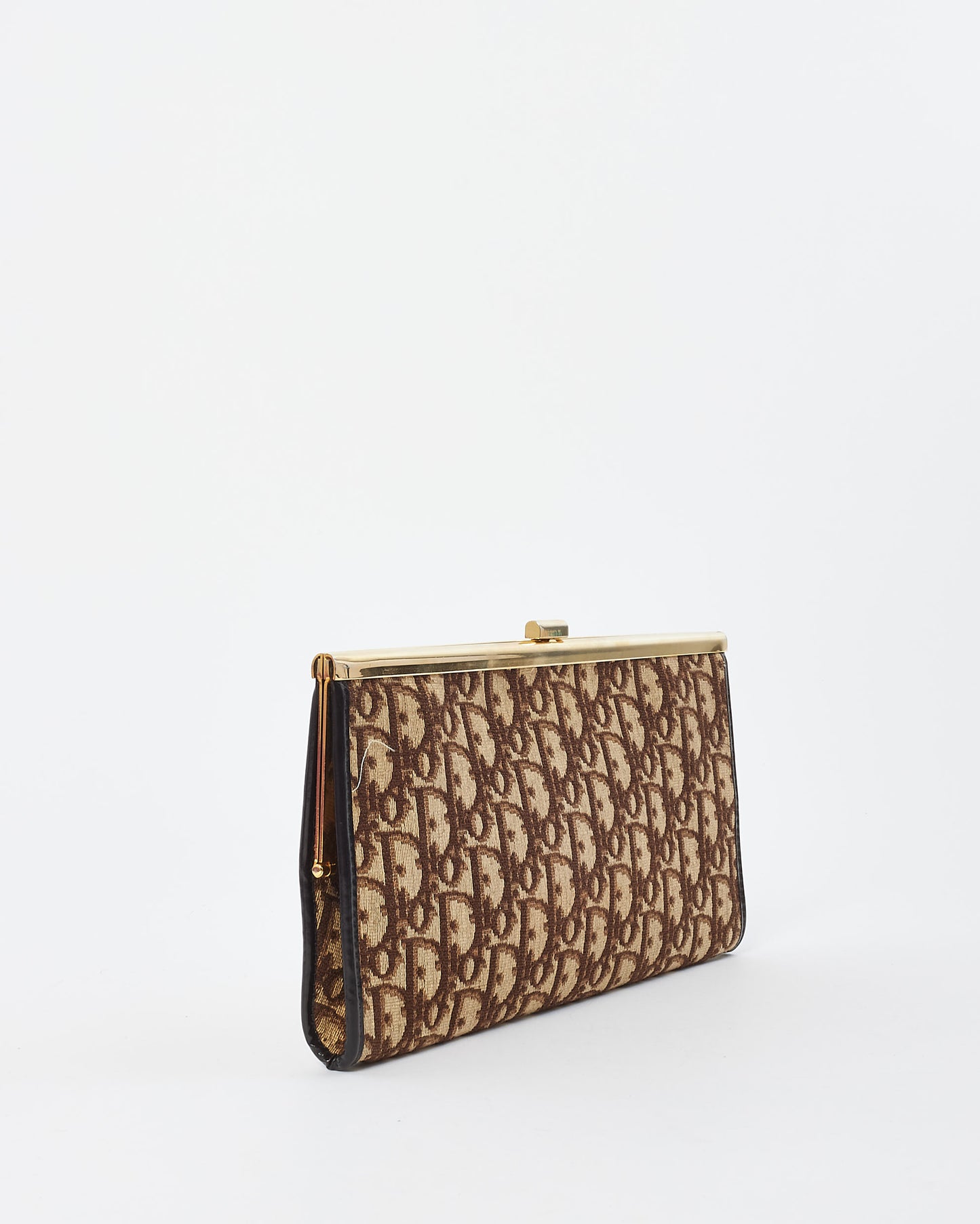 Dior Brown Oblique Canvas Vintage Clutch