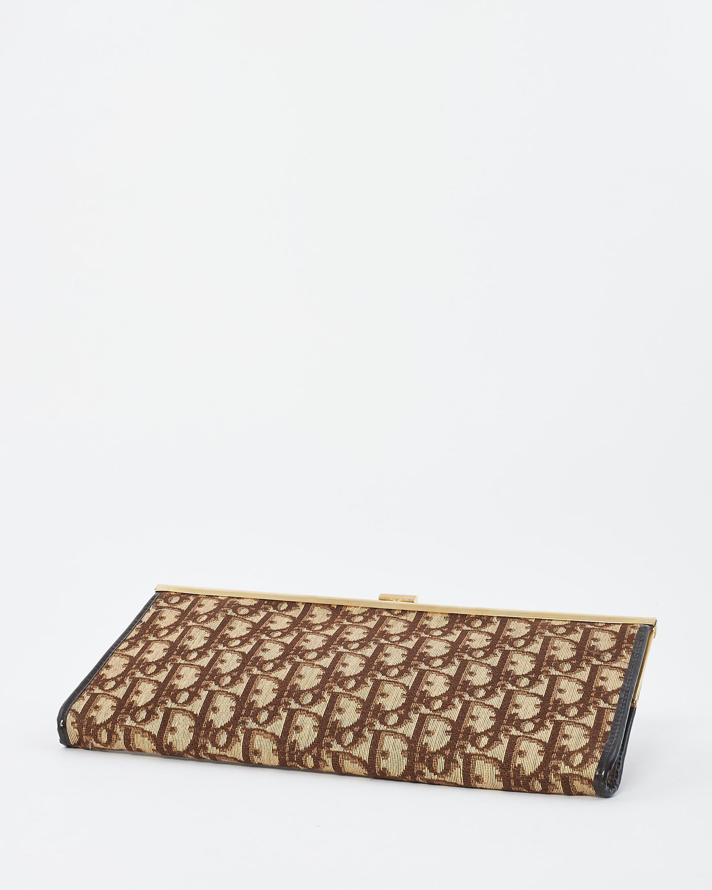 Dior Brown Oblique Canvas Vintage Clutch