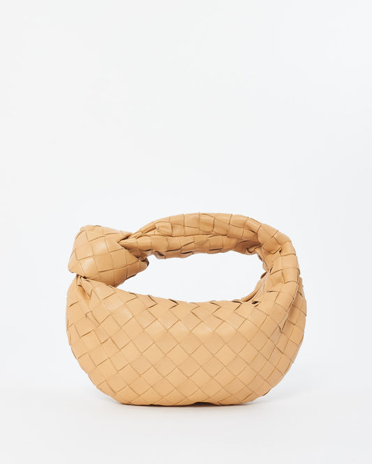 Bottega Veneta Beige (Almond) Intrecciato Leather Mini Jodie